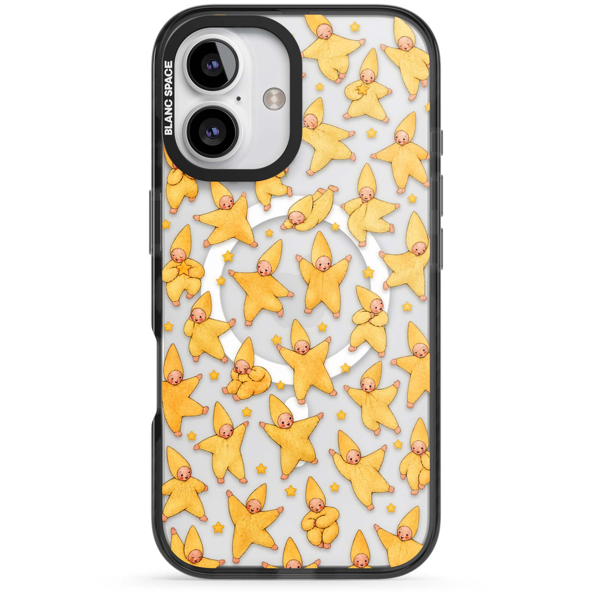 Dancing Star Babies for her iPhone case | Black Impact Magsafe case for iPhone 16, iPhone 16 Plus