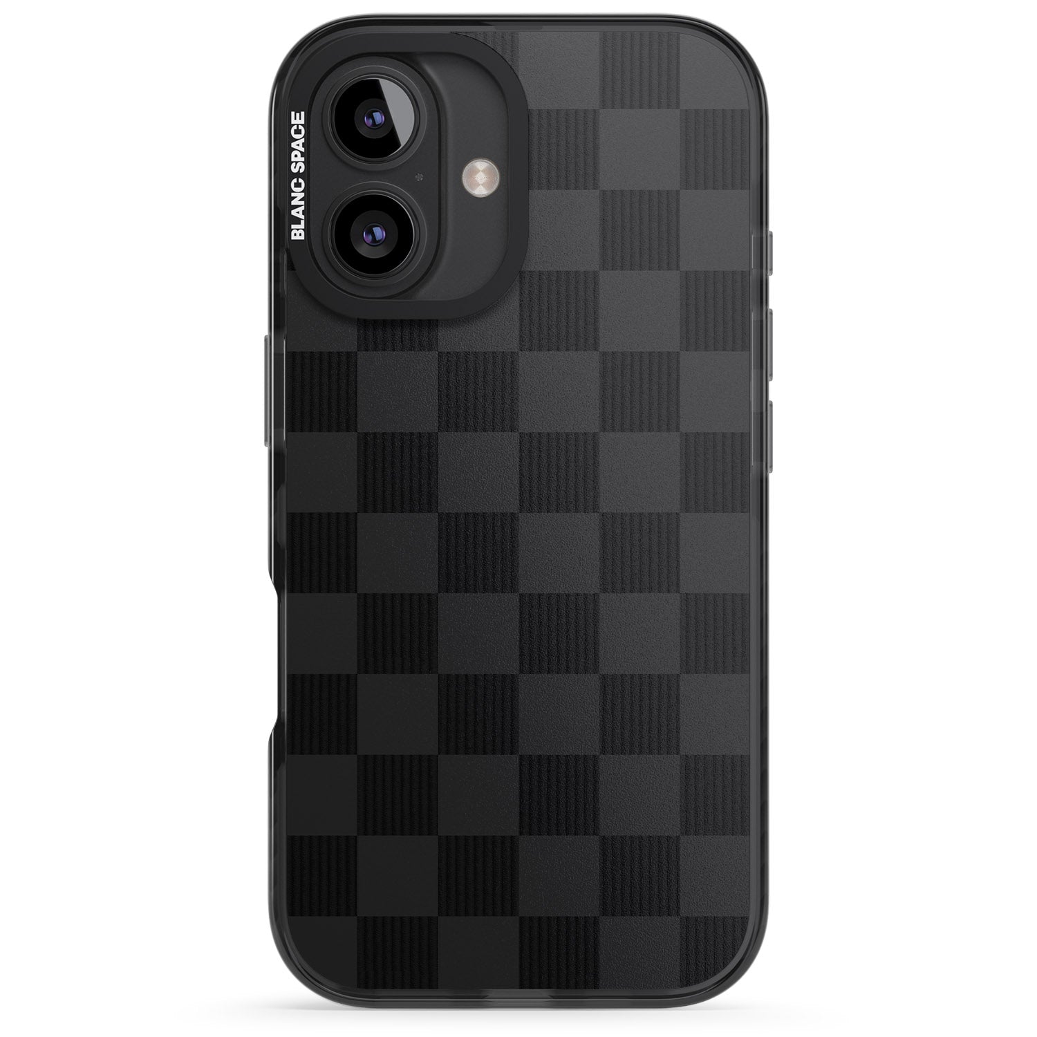 iPhone 16 Pro Max BLACK CHECKERED Black Impact Phone Case + Magsafe