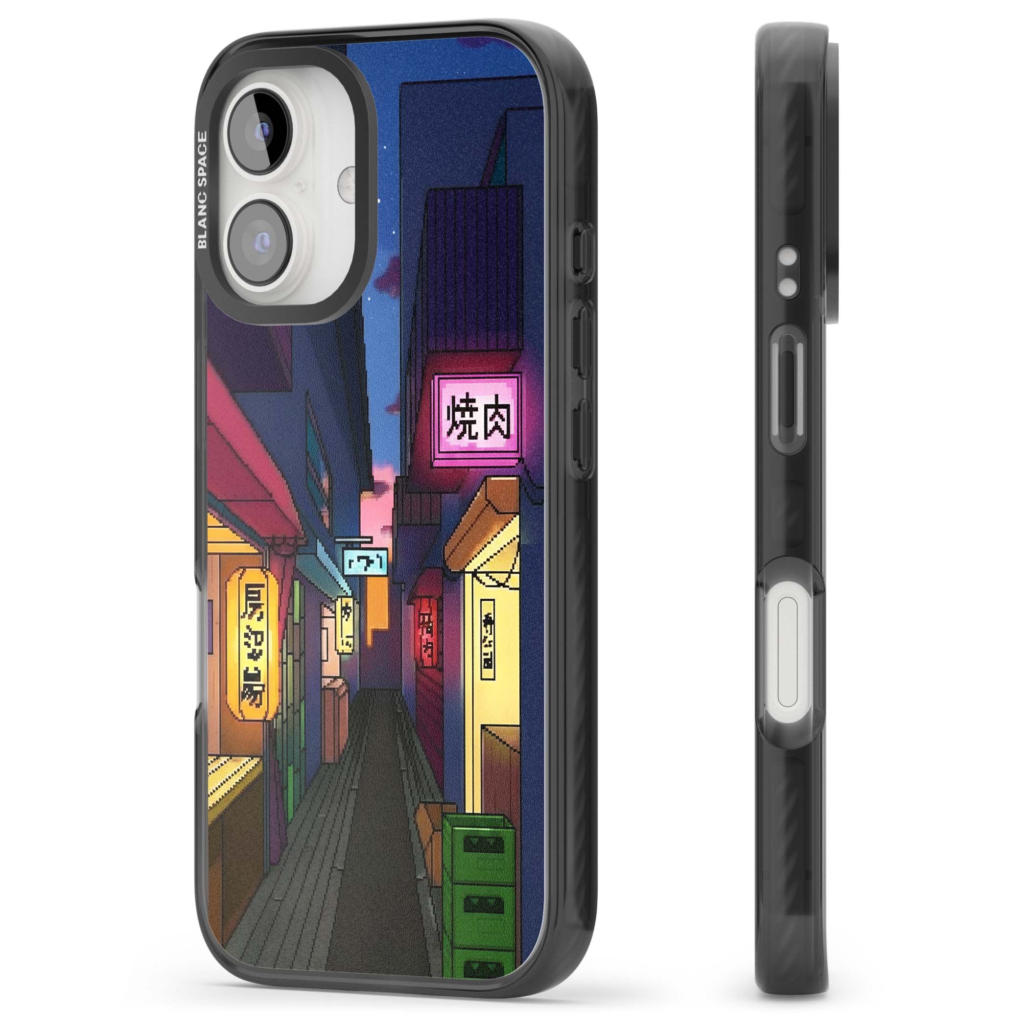 Nights In The Yokocho for him iPhone case | Black Impact case for iPhone 16, iPhone 16 Plus
