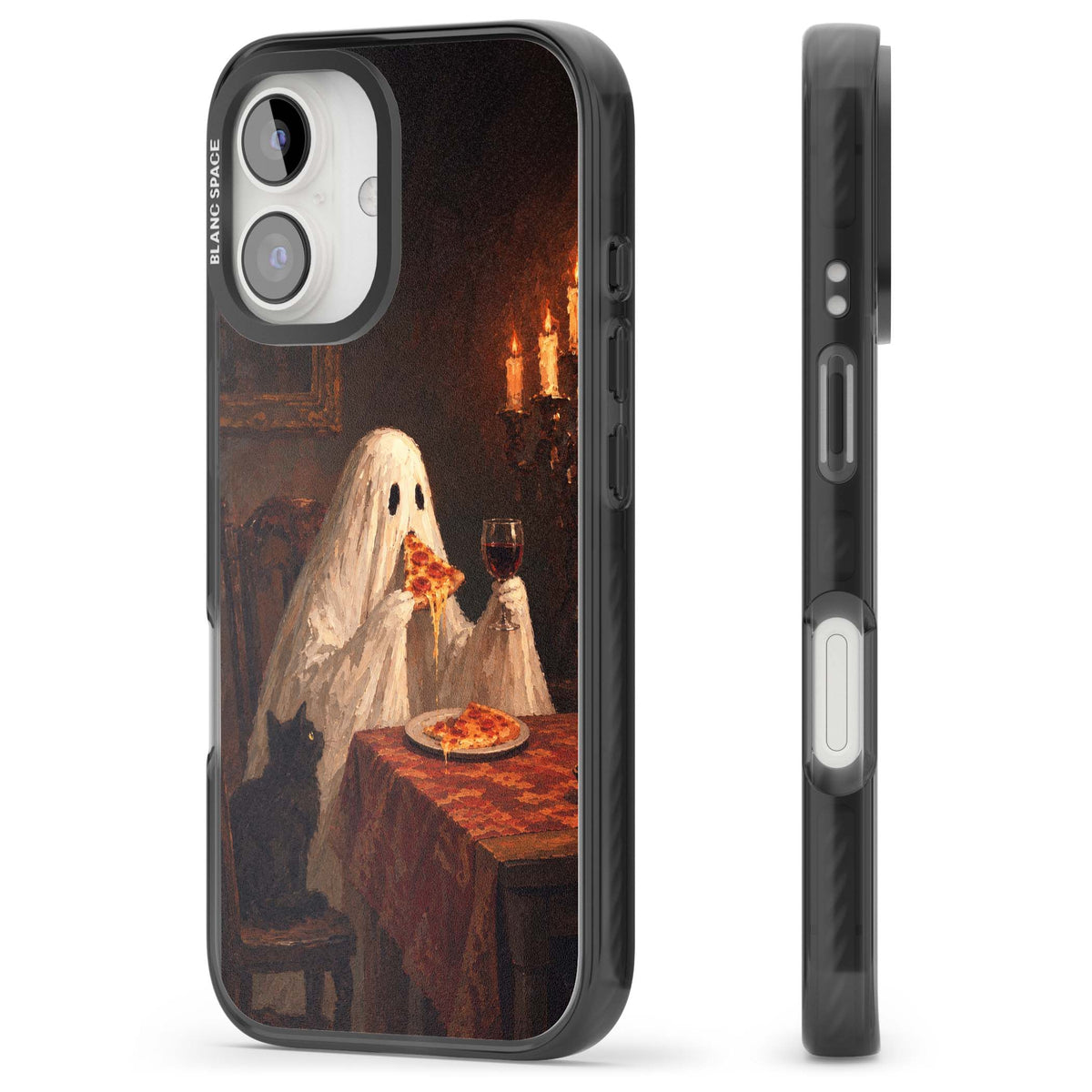 Lonely Night In art iPhone case | Black Impact case for iPhone 16, iPhone 16 Plus
