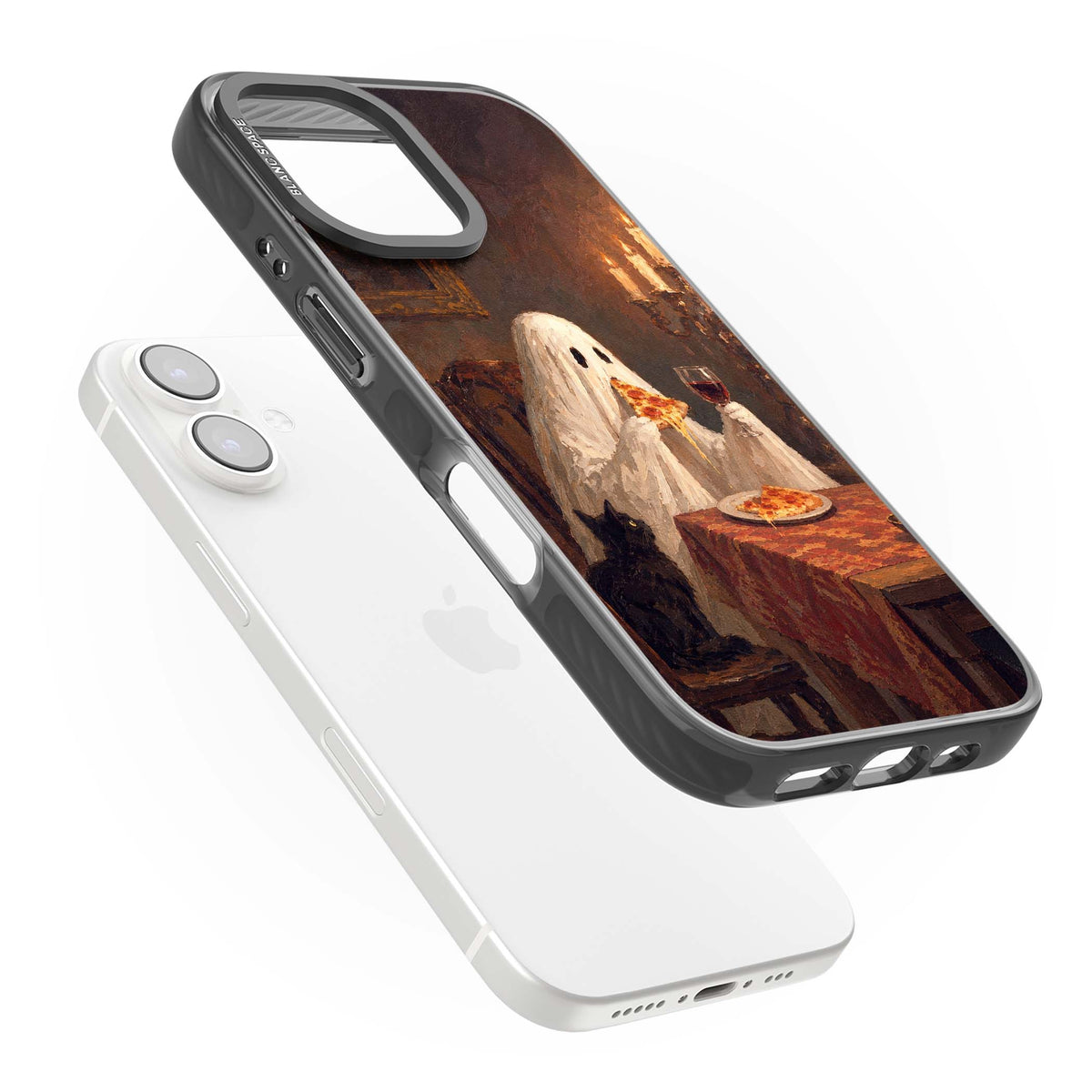 Lonely Night In art iPhone case | Black Impact case for iPhone 16, iPhone 16 Plus