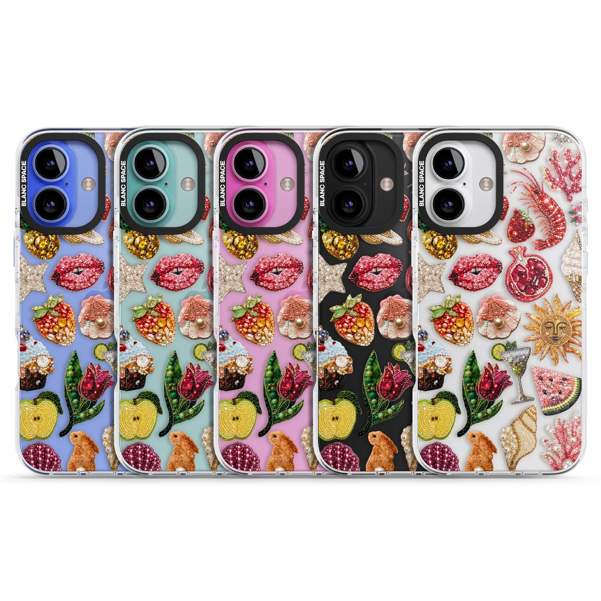 Beaded Riviera coquette iPhone case | Clear Impact case for iPhone 16, iPhone 16 Plus