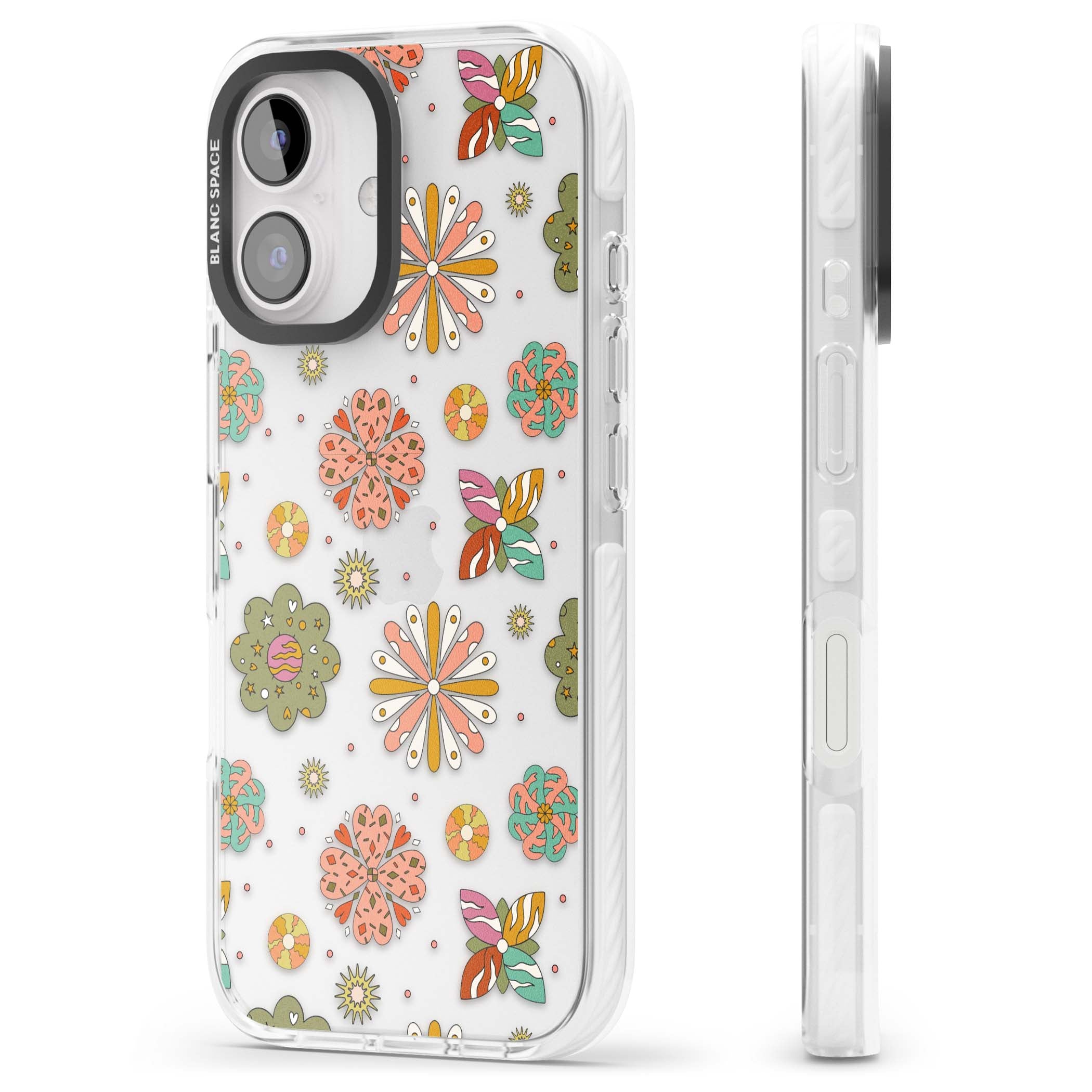 Elevate Your Phone'S Style With This Boho Celestial Sun & Eye Phone Case, Featuring A Mystical Blend Of Suns, All-Seeing Eyes, Butterflies, Stars, And