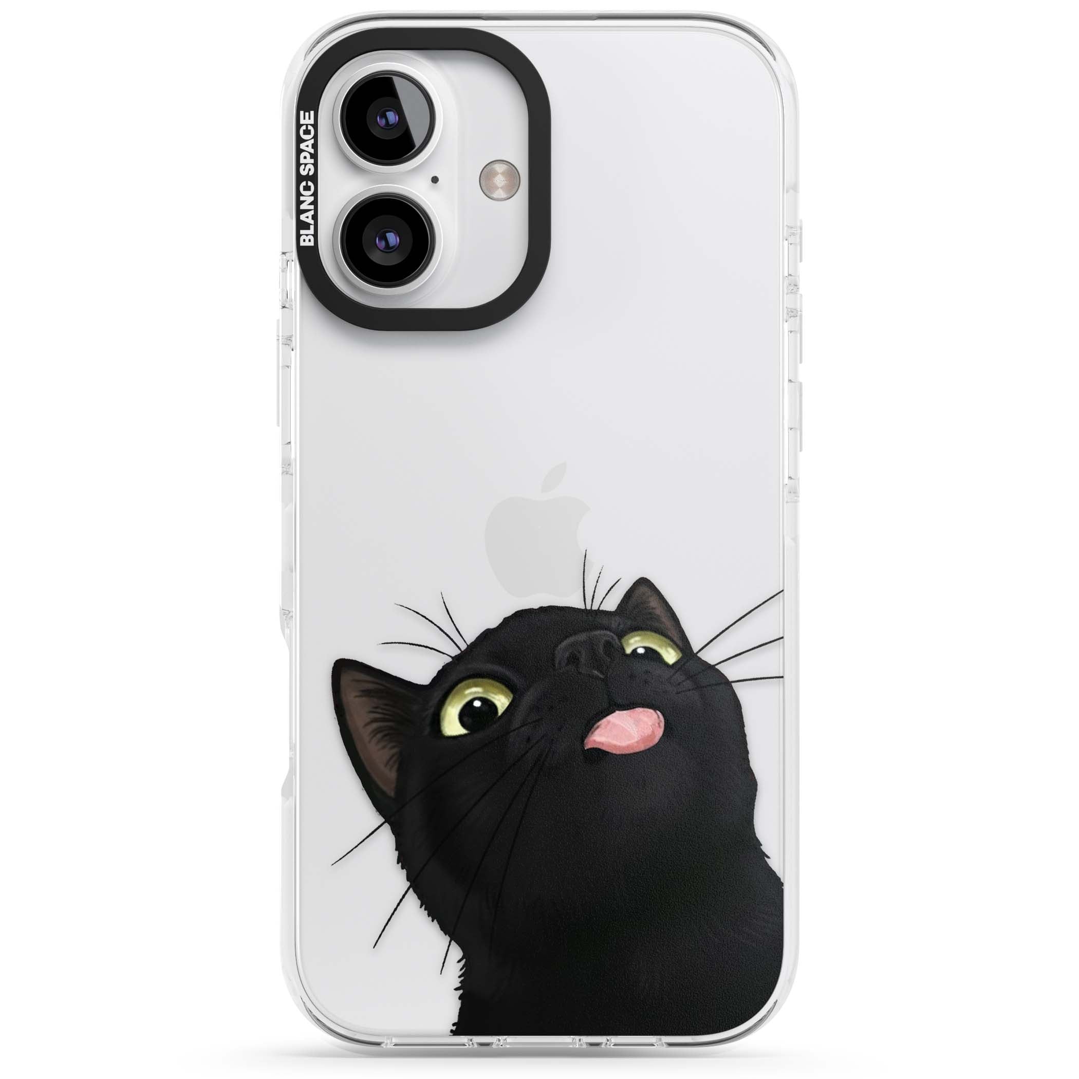 Black Cat Energy for her iPhone case | Clear Impact case for iPhone 16, iPhone 16 Plus
