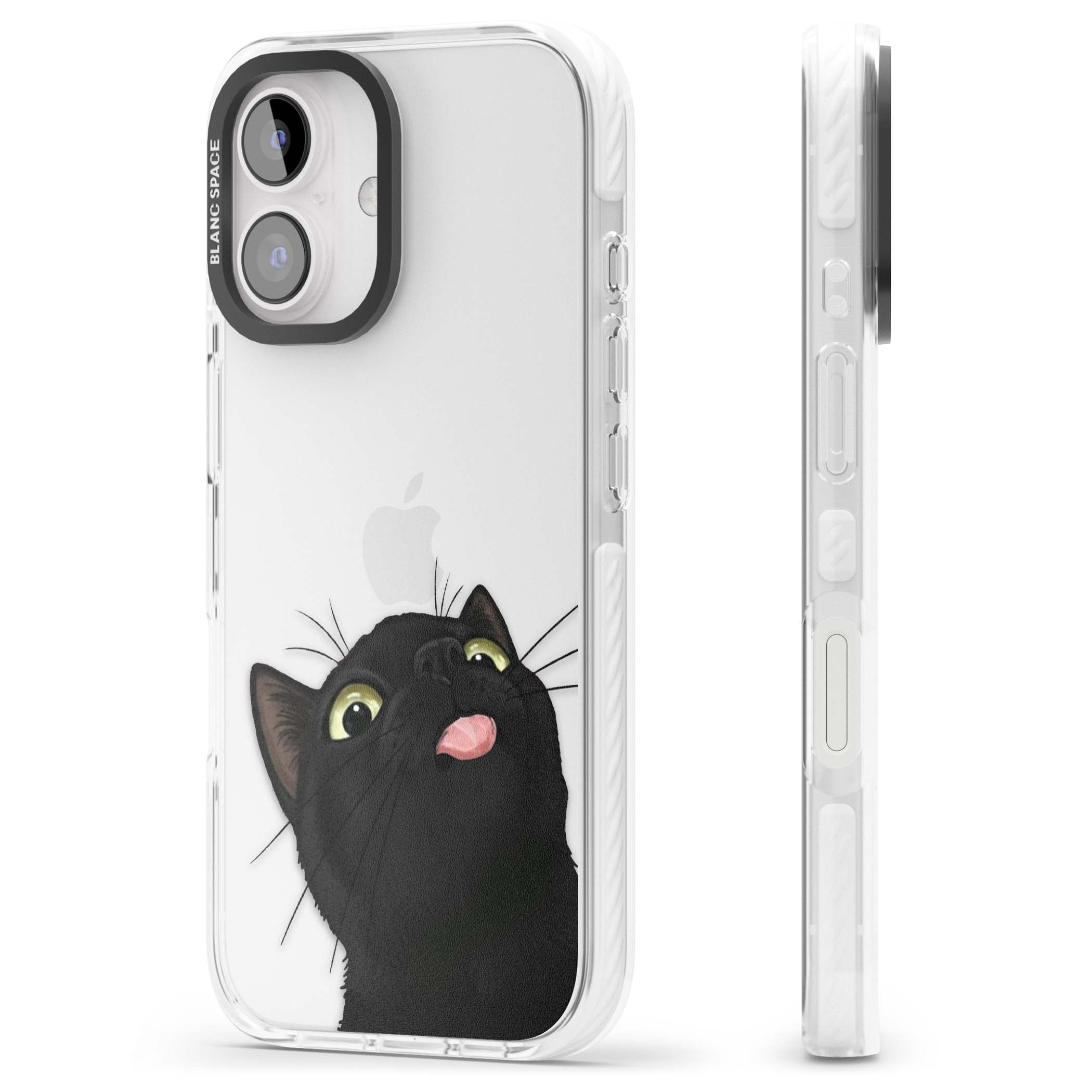 Black Cat Energy for her iPhone case | Clear Impact case for iPhone 16, iPhone 16 Plus