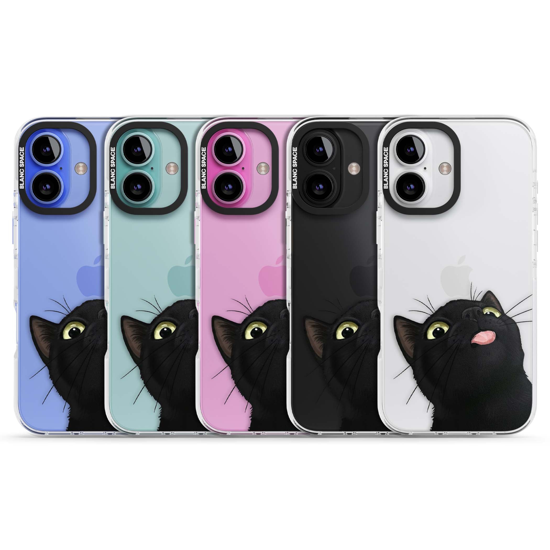 Black Cat Energy for her iPhone case | Clear Impact case for iPhone 16, iPhone 16 Plus