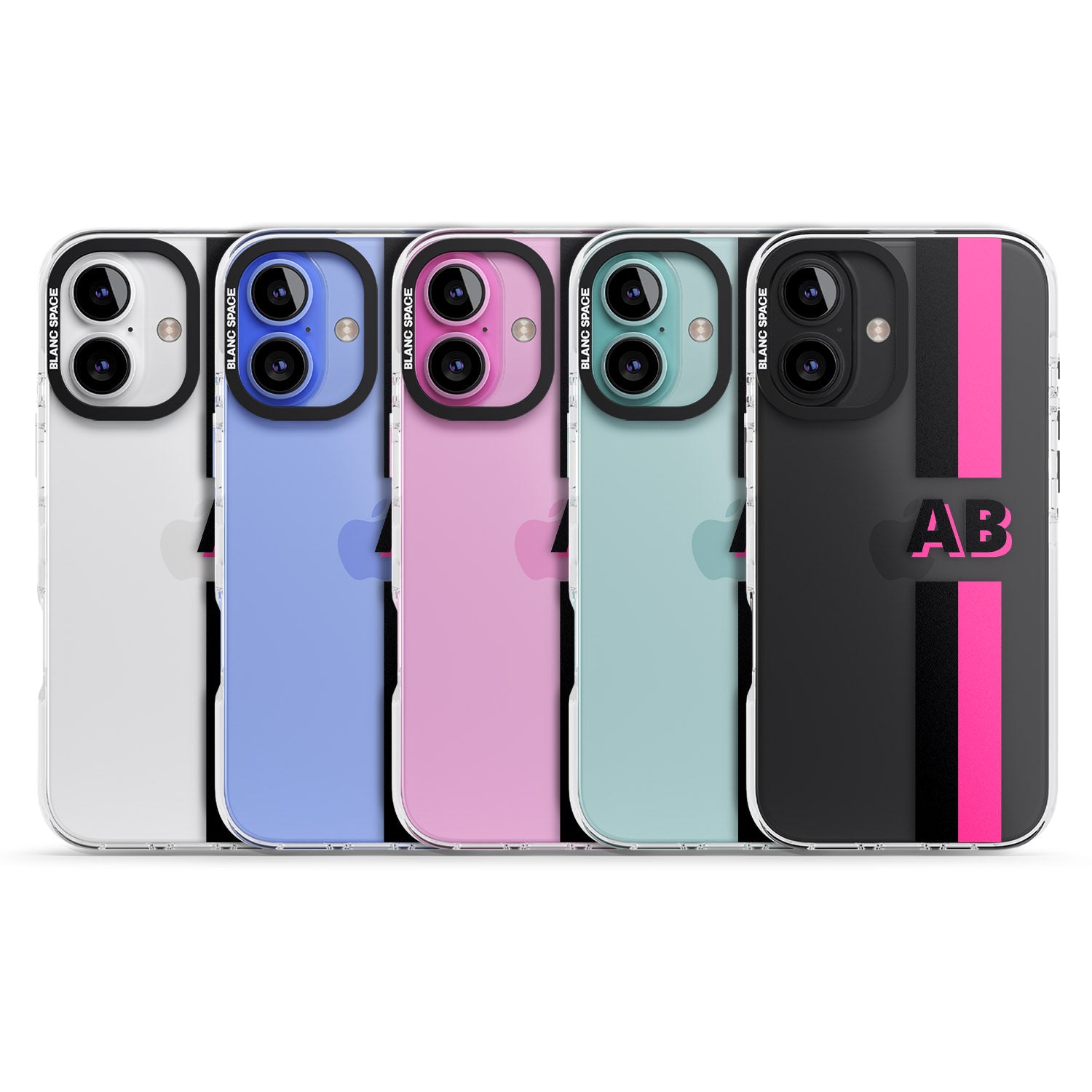 iPhone 16 Pro Max Personalised Clear Text 6D Black Impact Phone Case