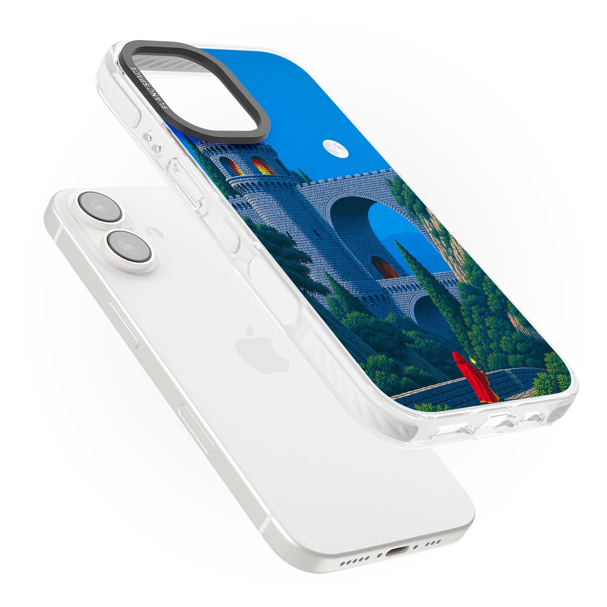 Castle Walls art iPhone case | Clear Impact case for iPhone 16, iPhone 16 Plus