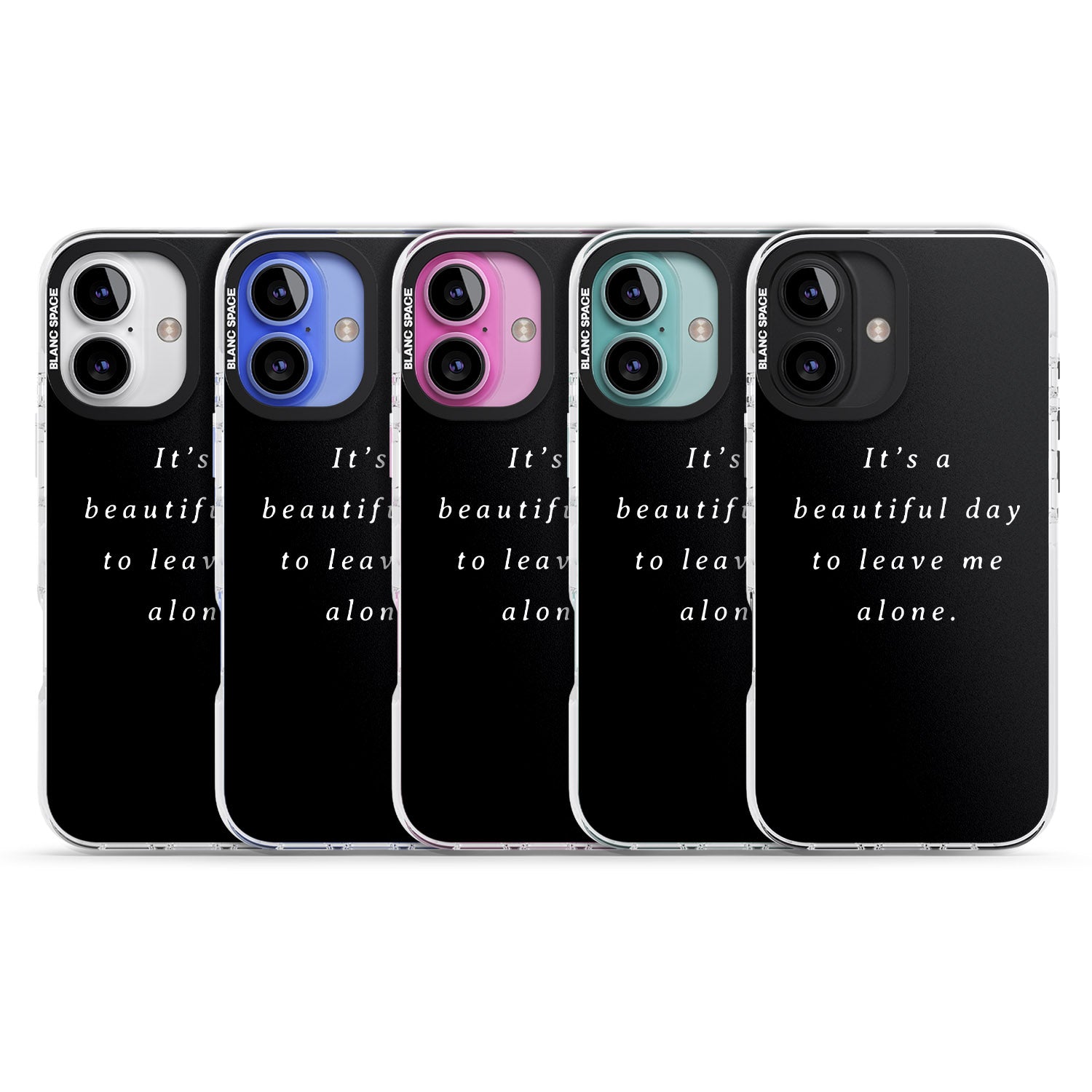 iPhone 16 Pro Max Leave me alone Black Impact Phone Case