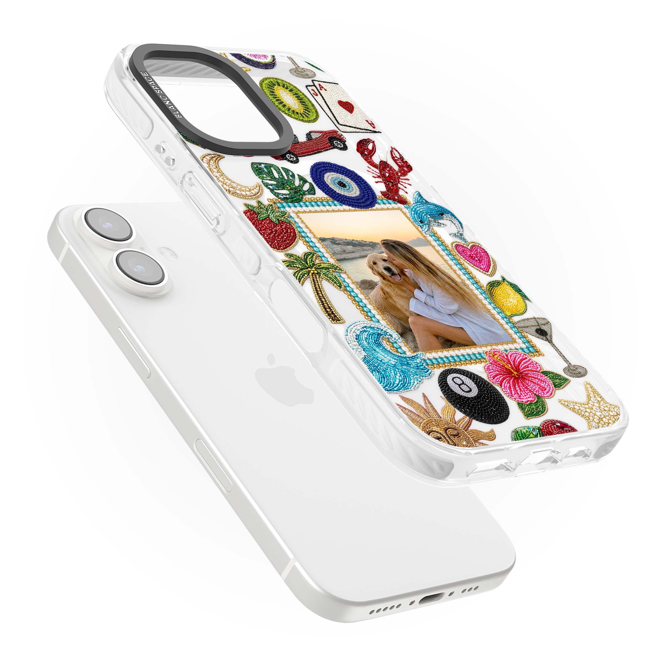 Beaded Photo coastal iPhone case | Impact Magsafe case for iPhone 16, iPhone 16 Plus