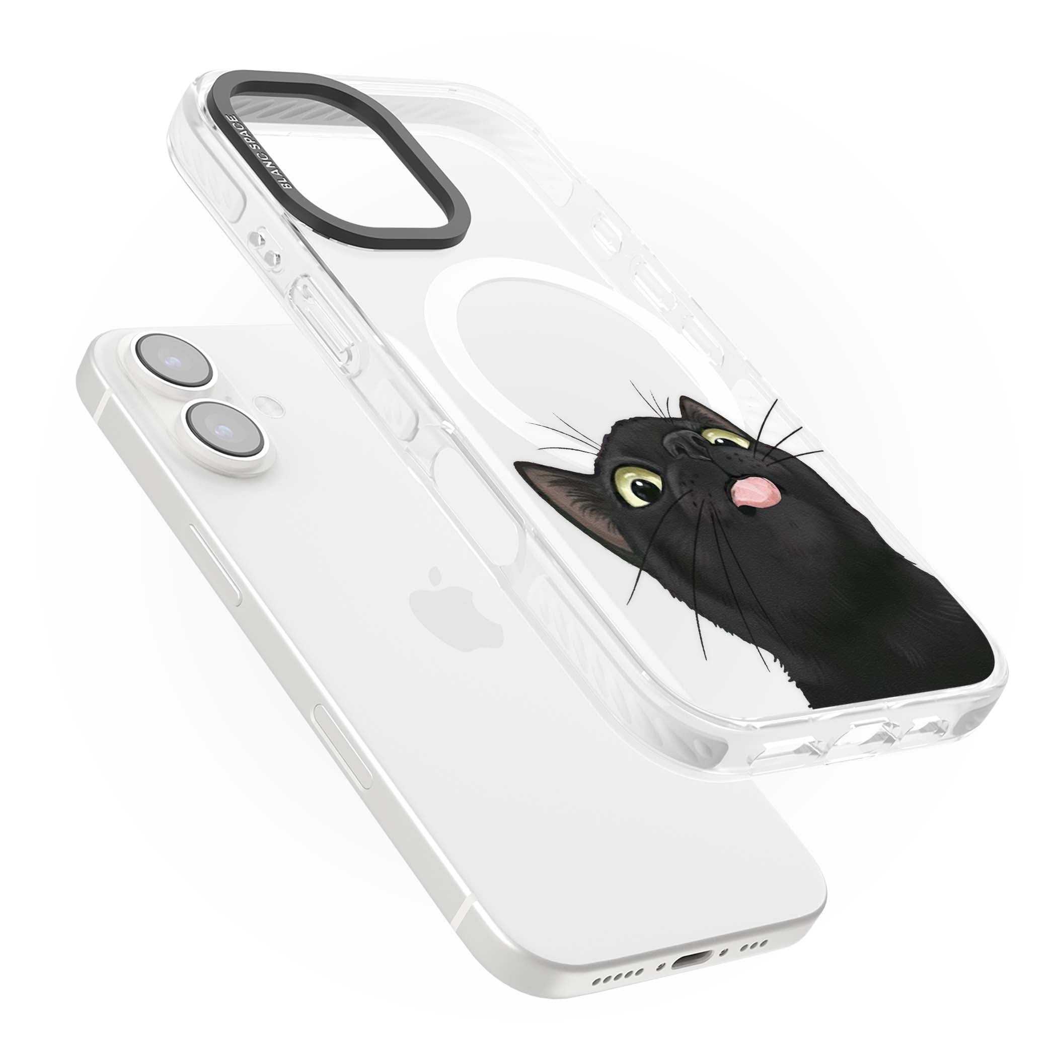 Black Cat Energy for her iPhone case | Impact Magsafe case for iPhone 16, iPhone 16 Plus