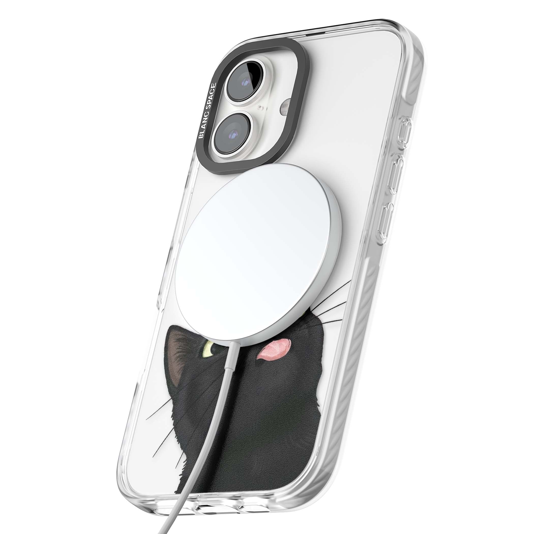 Black Cat Energy for her iPhone case | Impact Magsafe case for iPhone 16, iPhone 16 Plus