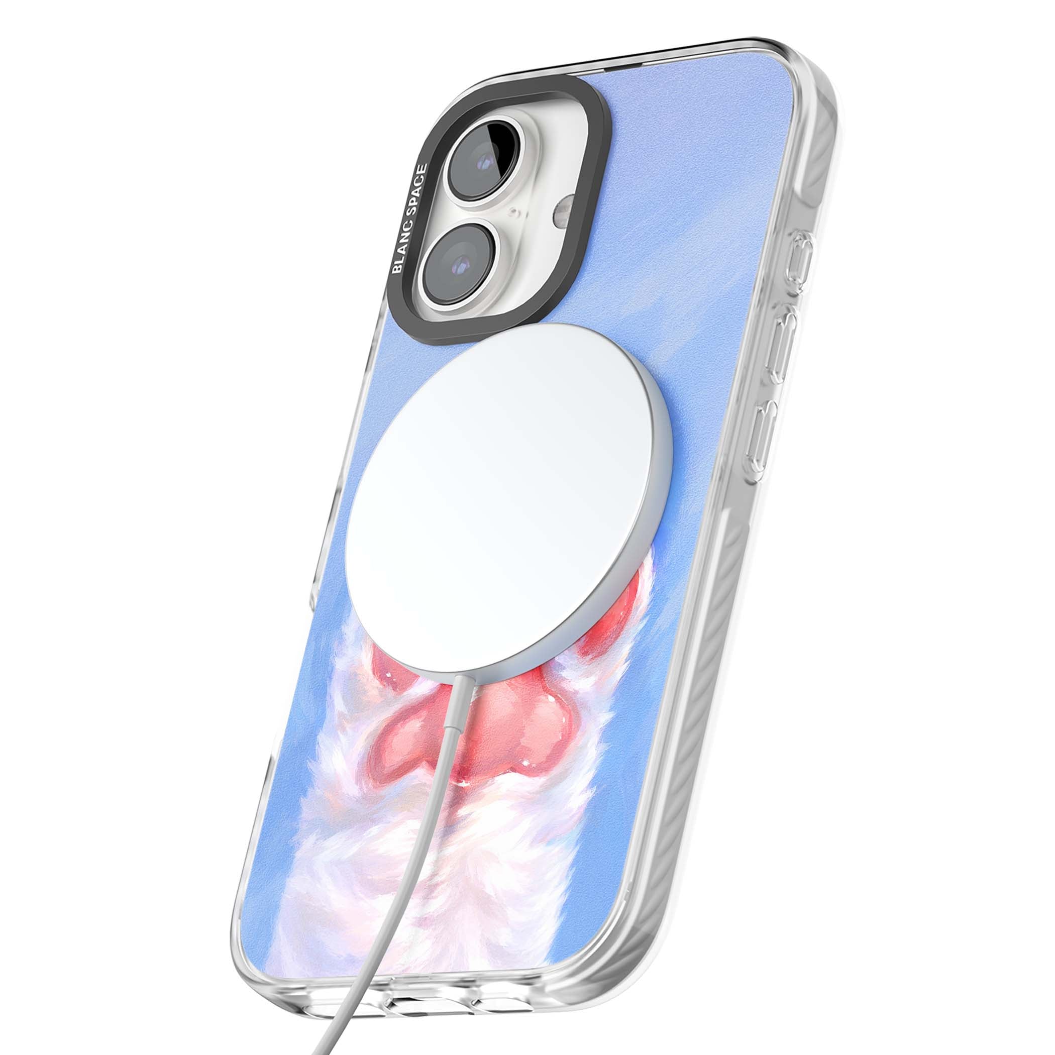 Soft White Paw cute iPhone case | Impact Magsafe case for iPhone 16, iPhone 16 Plus