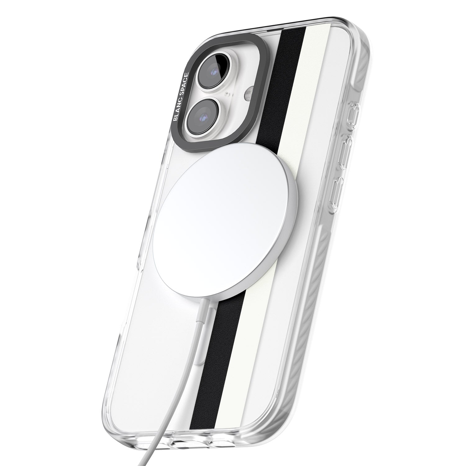 iPhone 16 Pro Max Personalised Clear Text 6A Black Impact Phone Case