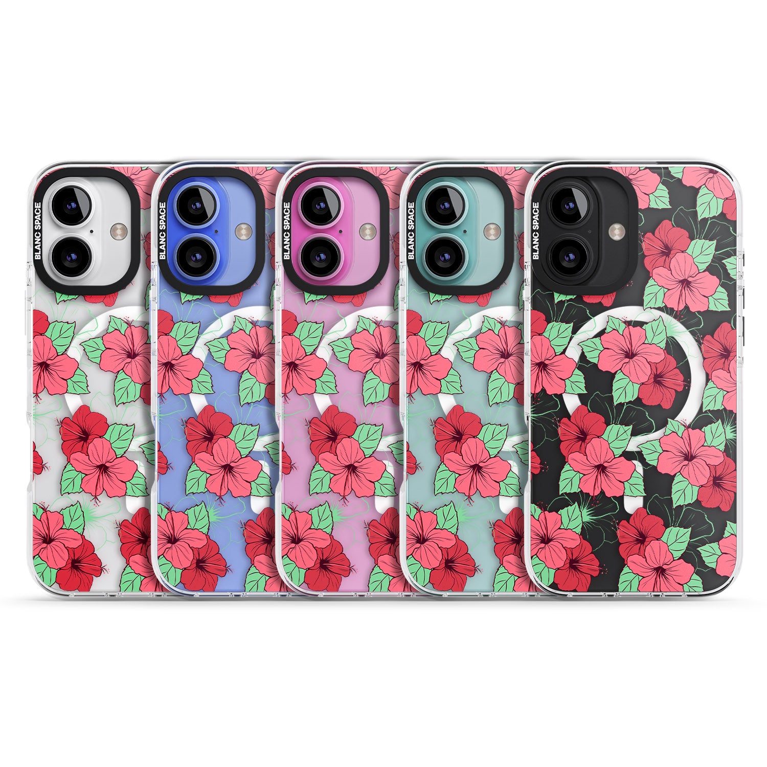 iPhone 16 Pro Max Pink Peony Black Impact Phone Case
