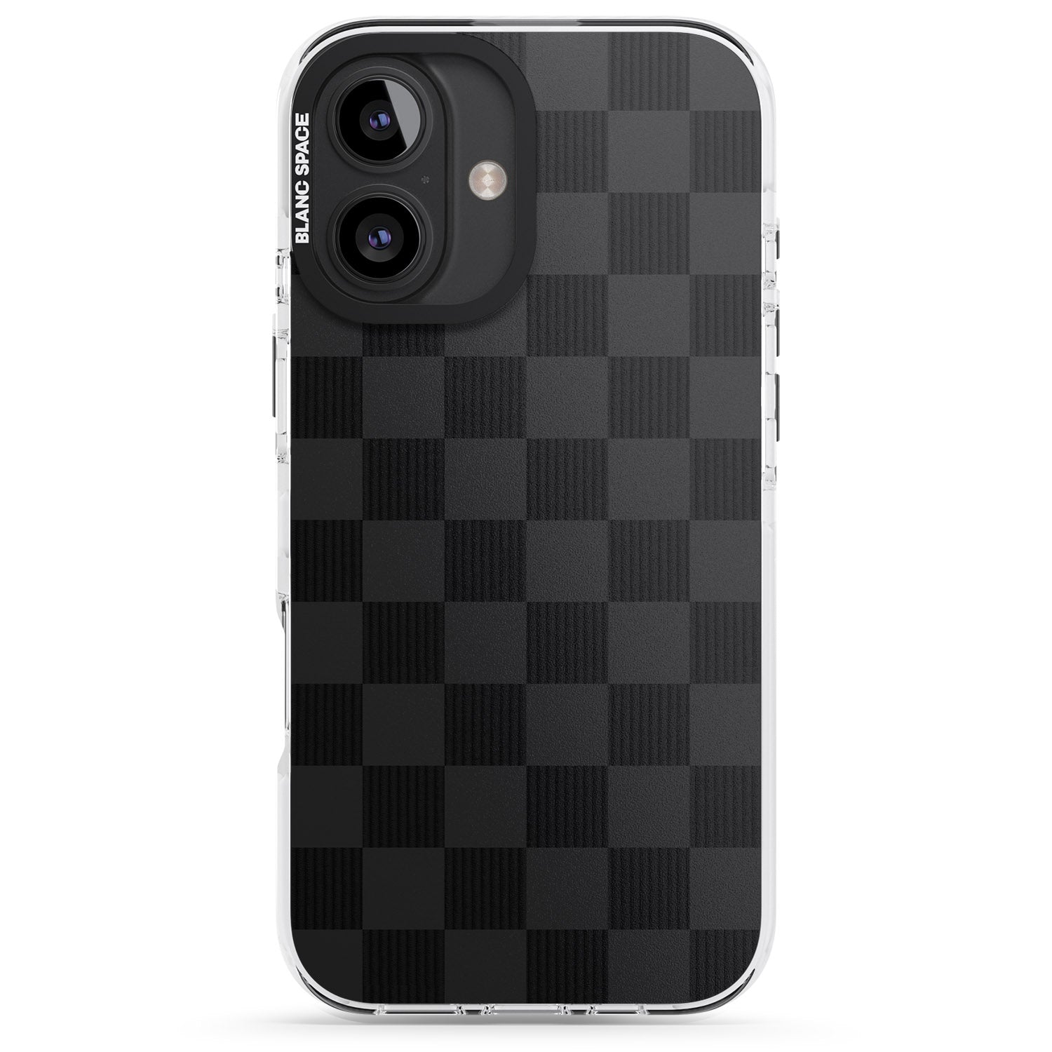 iPhone 16 Pro Max BLACK CHECKERED Black Impact Phone Case + Magsafe
