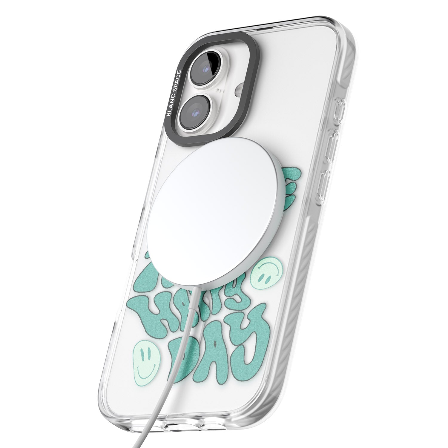 iPhone 16 Pro Max Make Today A Happy Day Black Impact Phone Case