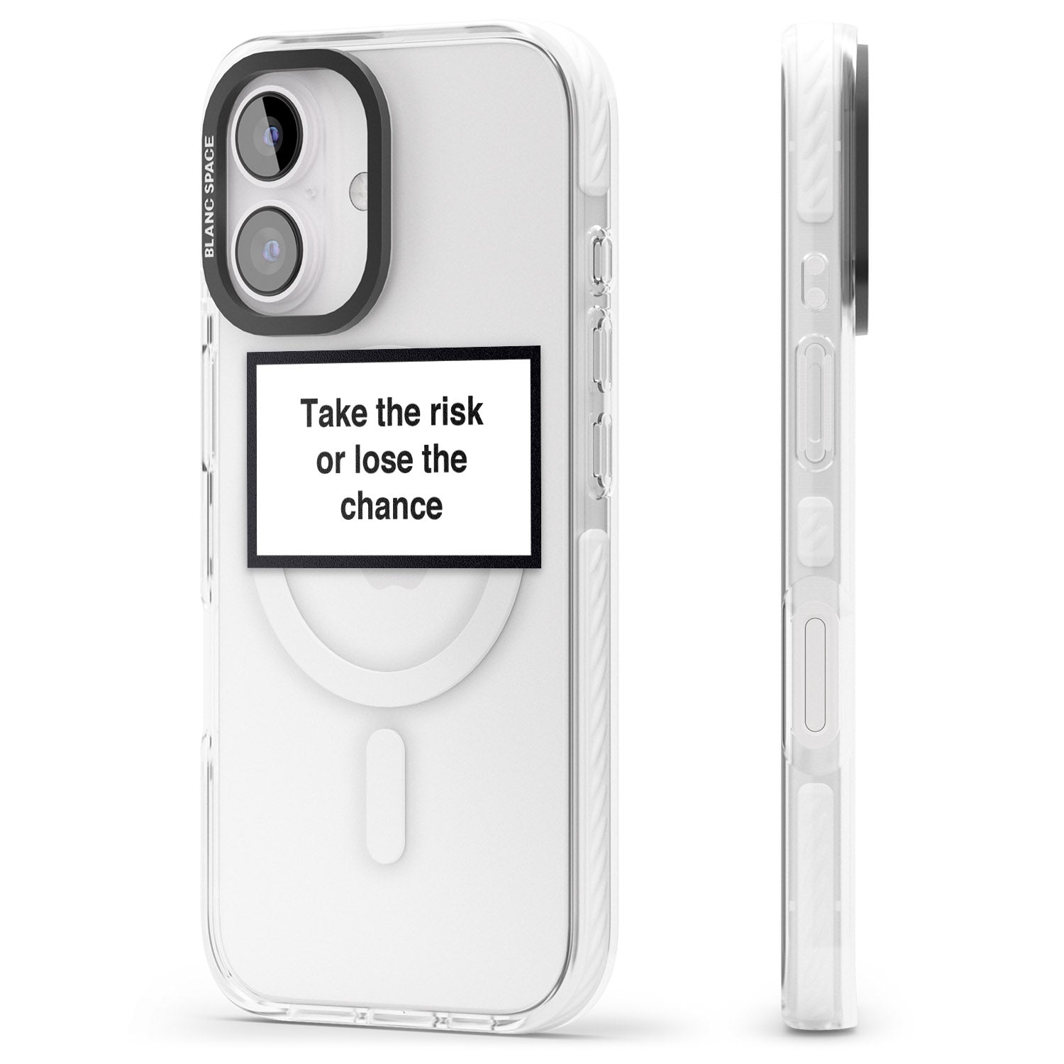iPhone 16 Pro Max Take the risk or lose the chance Black Impact Phone Case