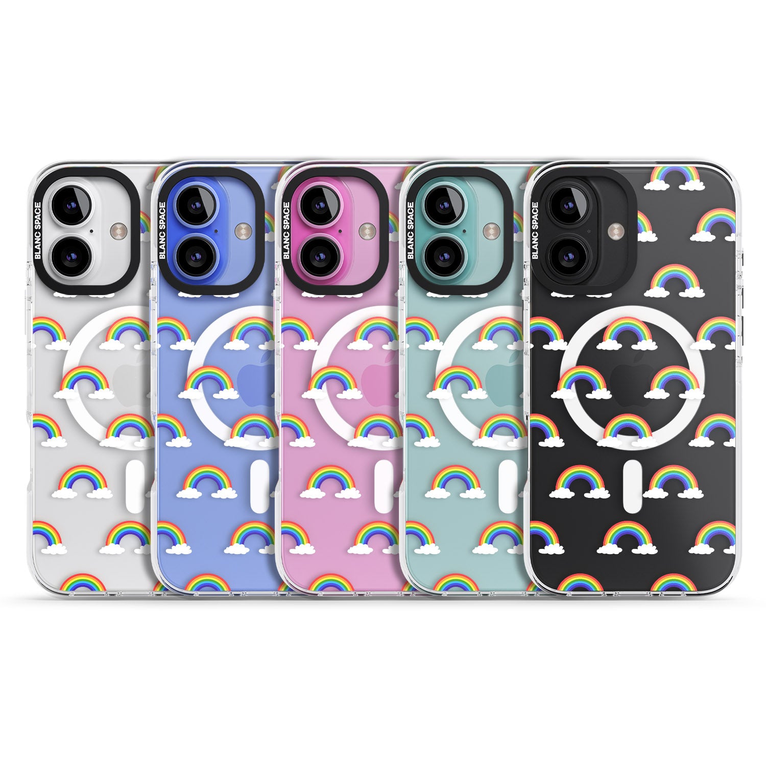 iPhone 16 Pro Max Rainbow of possibilities Black Impact Phone Case