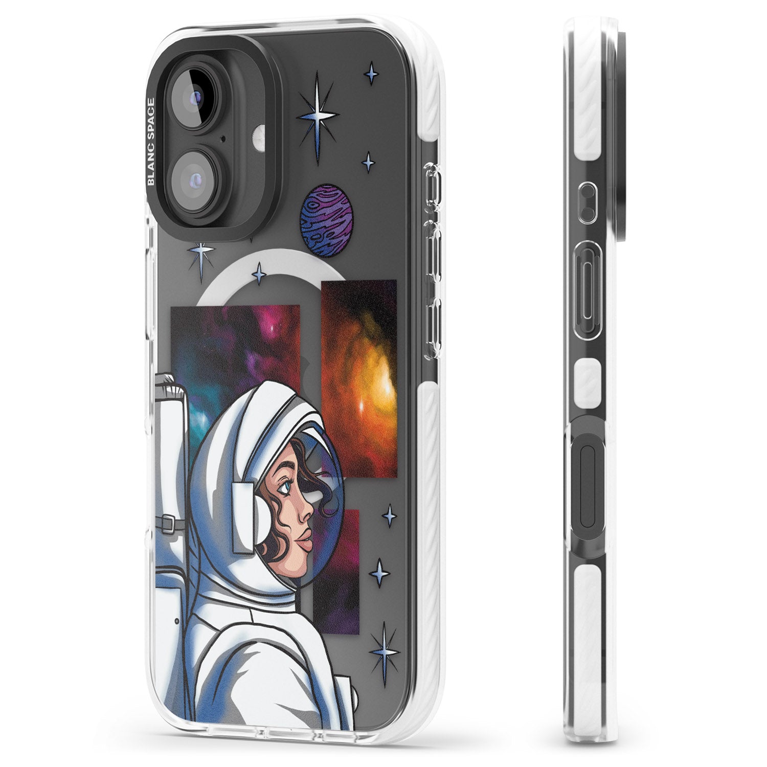 iPhone 16 Pro Max Cosmic Ambition Black Impact Phone Case