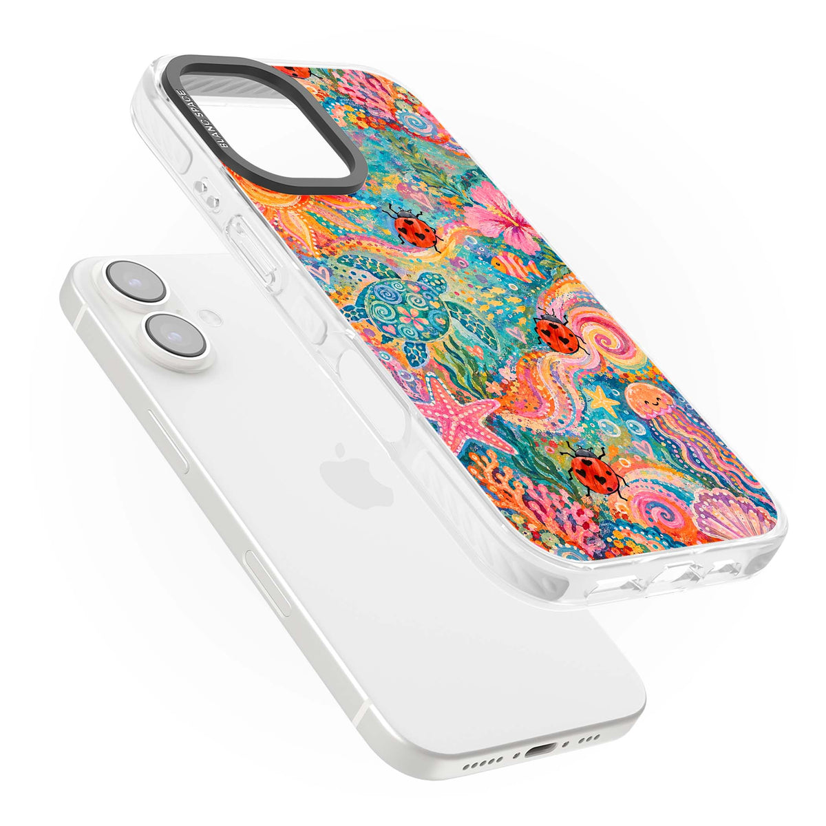 Coral Whimsy for her iPhone case | Impact Magsafe case for iPhone 16, iPhone 16 Plus