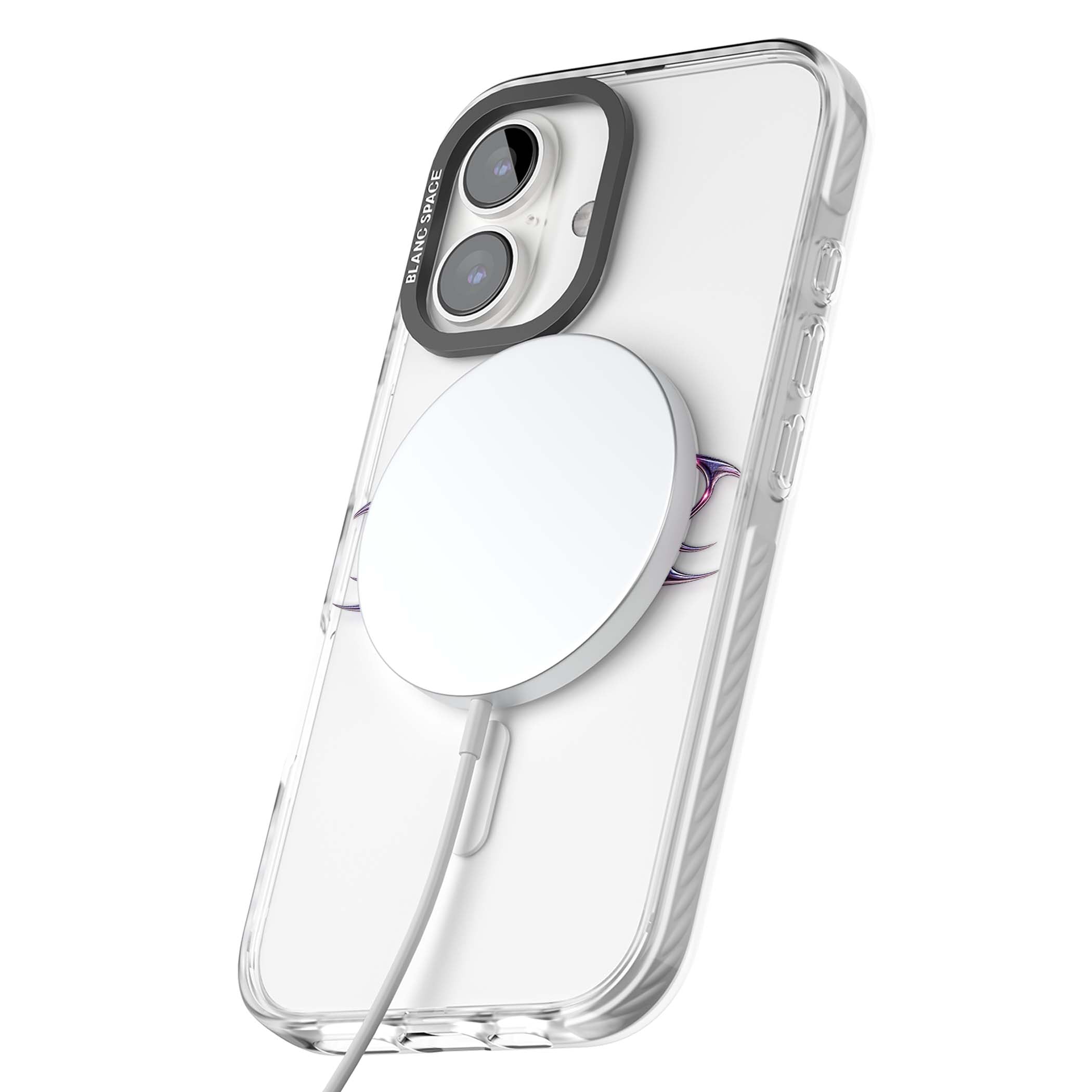 Pink Chrome Heart y2k iPhone case | Impact Magsafe case for iPhone 16, iPhone 16 Plus