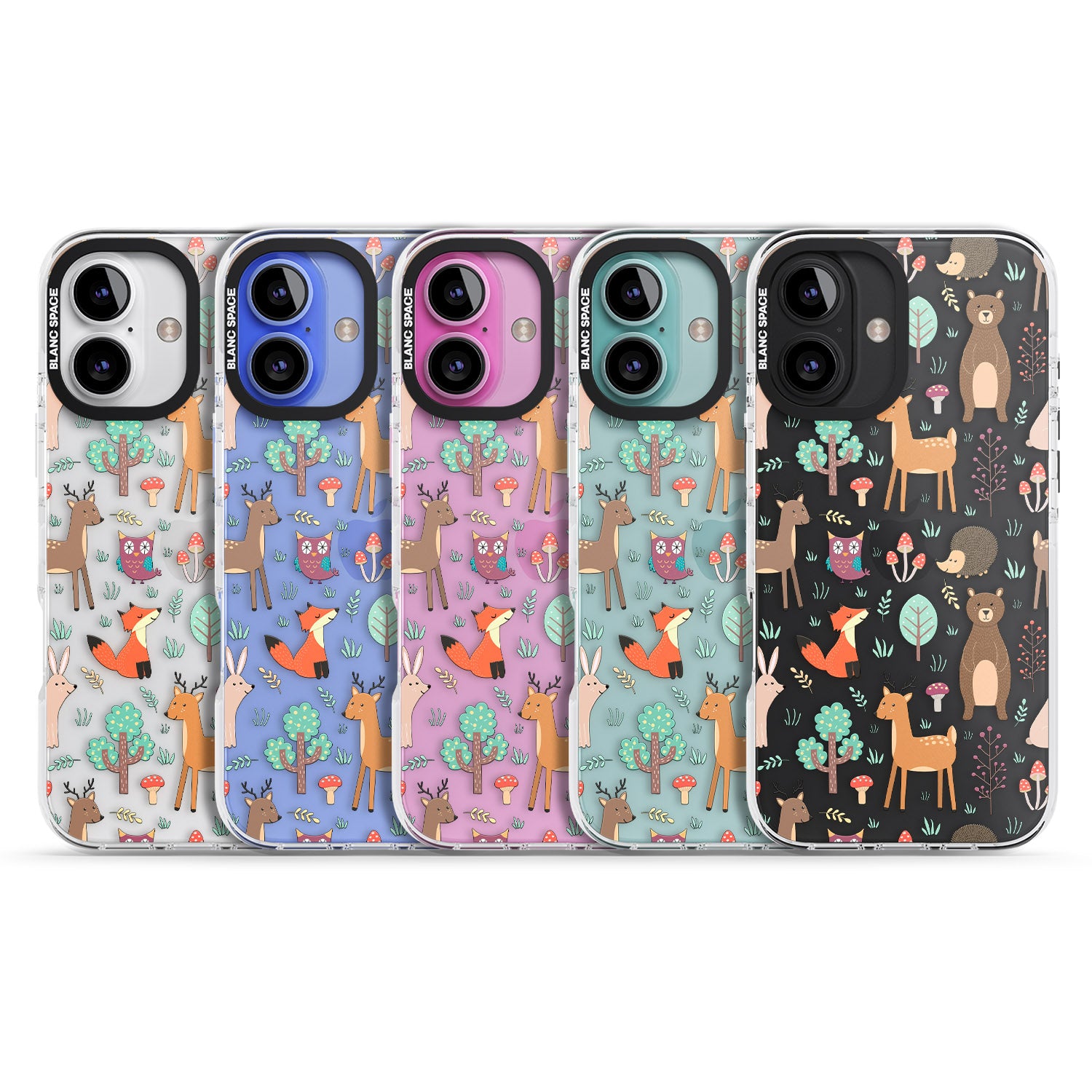 iPhone 16 Pro Max Wildlife Pattern Black Impact Phone Case