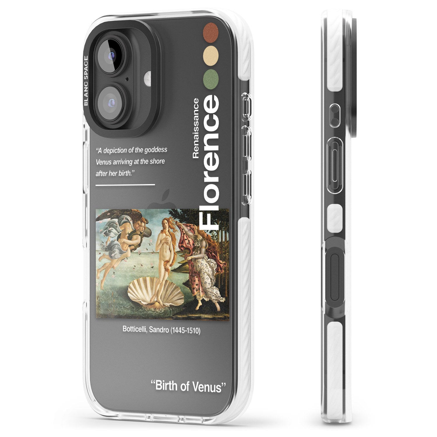 iPhone 16 Pro Max Birth of Venus Black Impact Phone Case