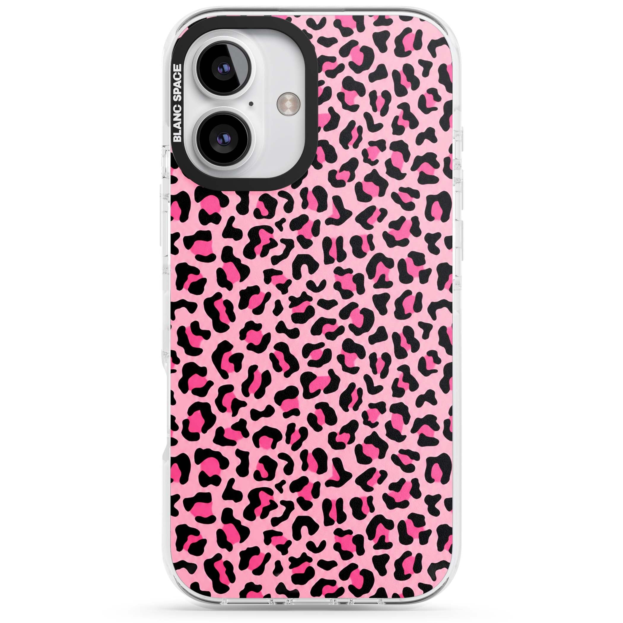 Pink Leopard baddie iPhone case | Clear Impact case for iPhone 16, iPhone 16 Plus