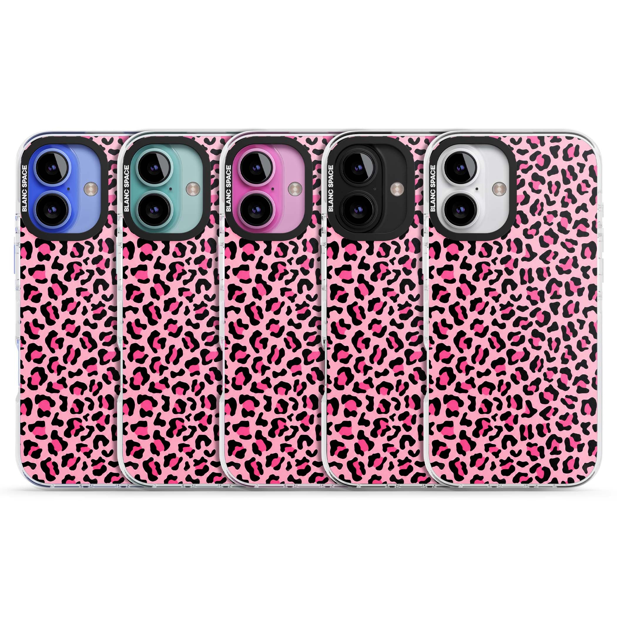 Pink Leopard baddie iPhone case | Clear Impact case for iPhone 16, iPhone 16 Plus