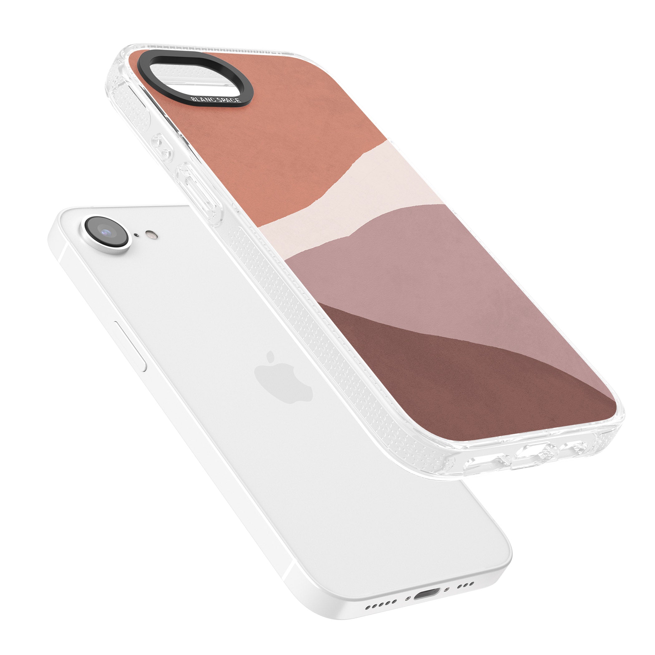 Lush Abstract Watercolour Design #2 iPhone 16e Clear Case Impact Air - Blanc Space