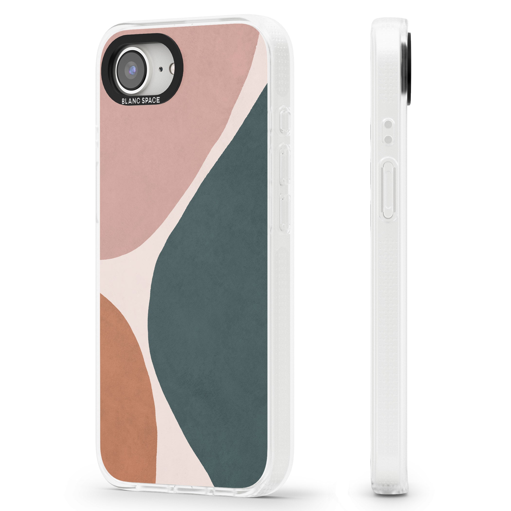 Lush Abstract Watercolour Design #8 iPhone 16e Clear Case Impact Air - Blanc Space
