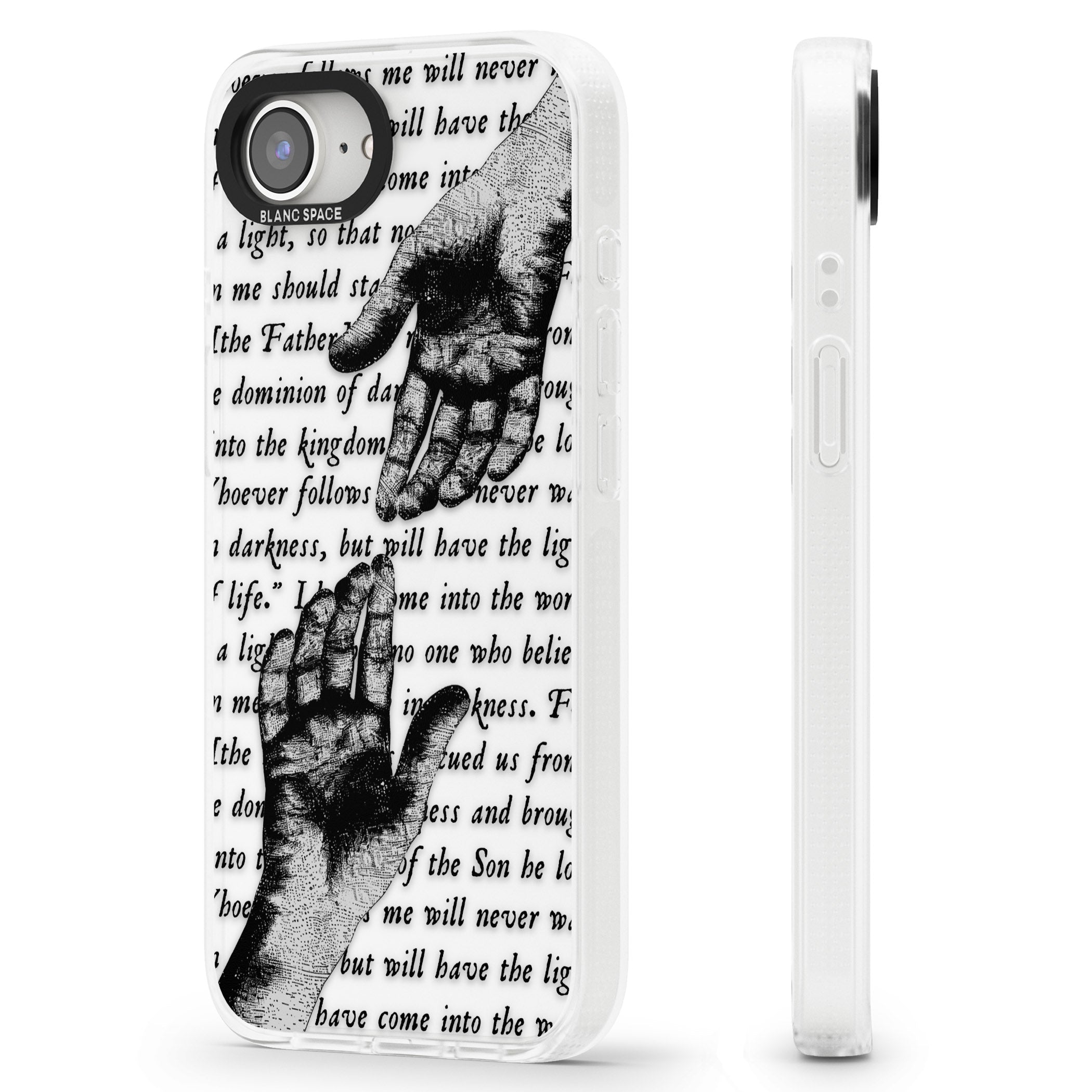 In Touch iPhone 16e Clear Case Impact Air - Blanc Space