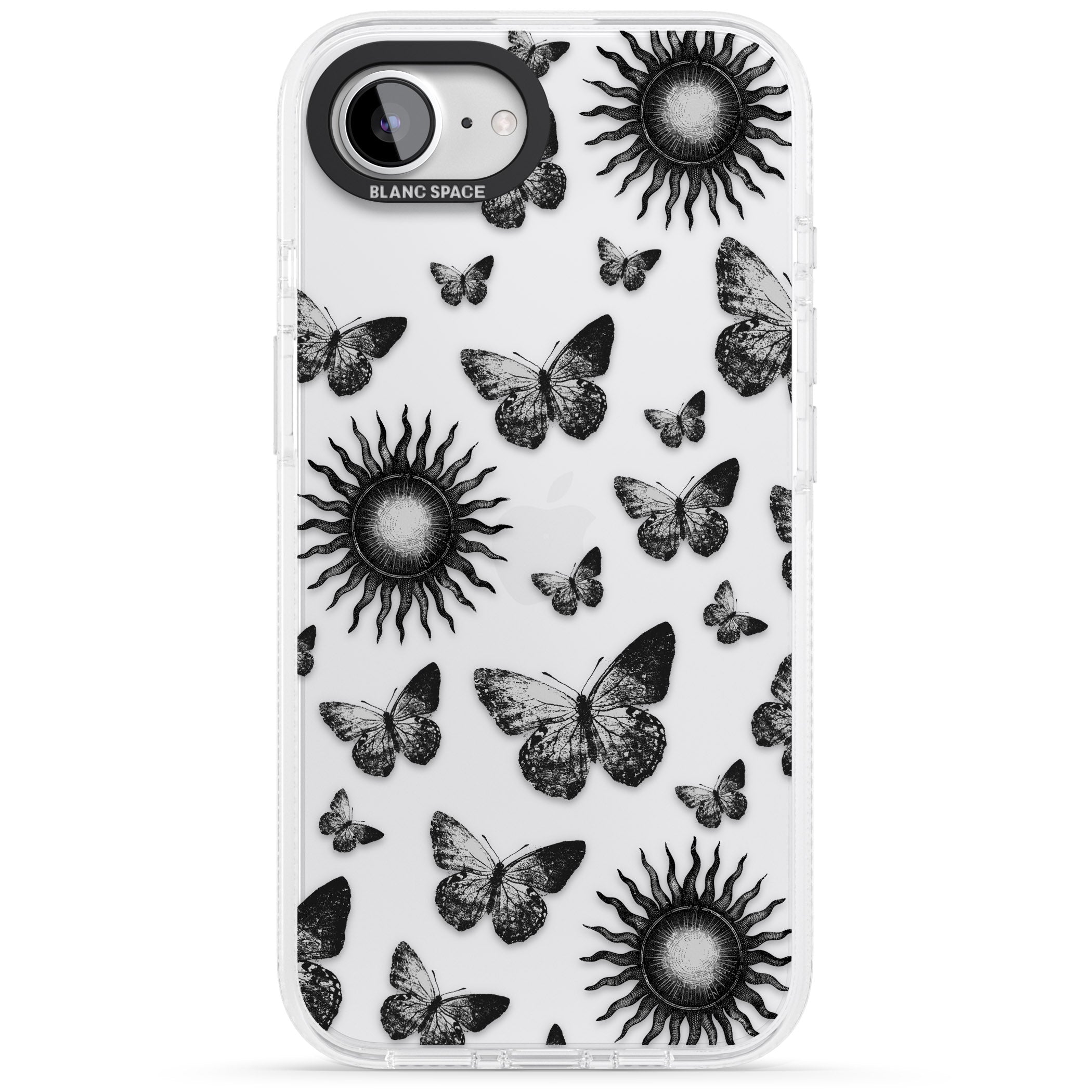 Butterflies & Suns iPhone 16e Clear Case Impact Air - Blanc Space