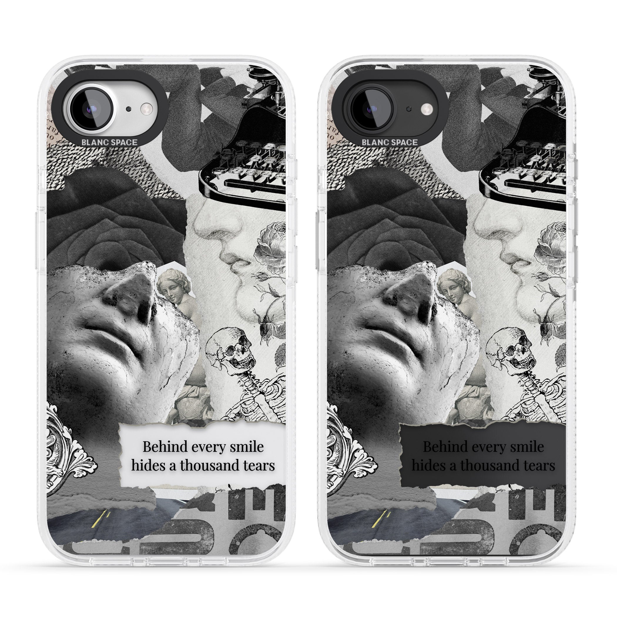 Behind Every Smile iPhone 16e Clear Case Impact Air - Blanc Space