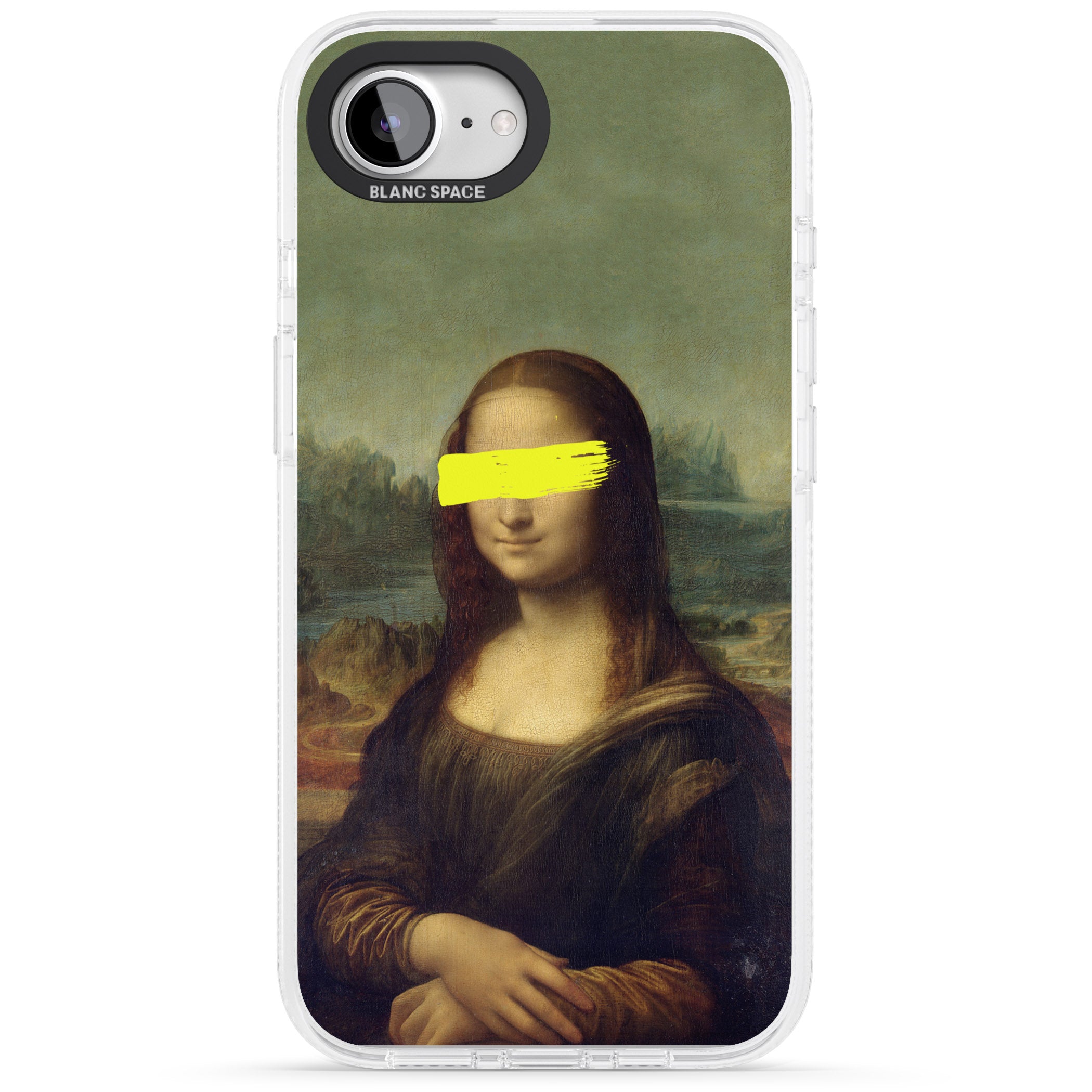 VANDALED MONA LISA iPhone 16e Clear Case Impact Air - Blanc Space