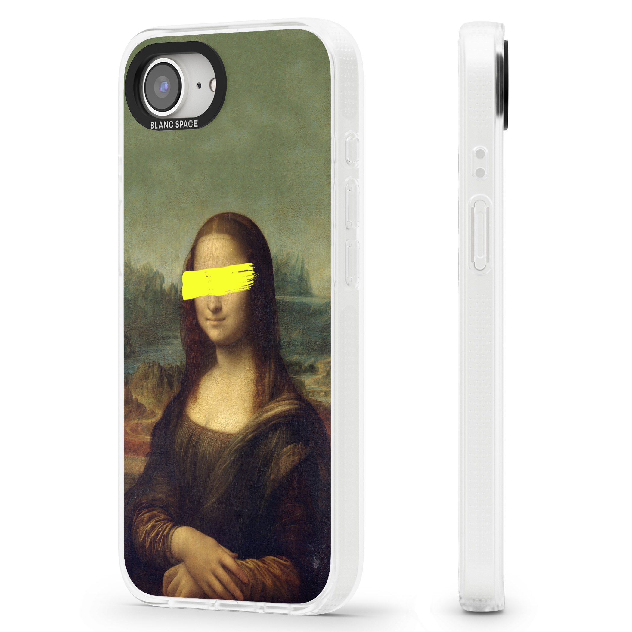 VANDALED MONA LISA iPhone 16e Clear Case Impact Air - Blanc Space