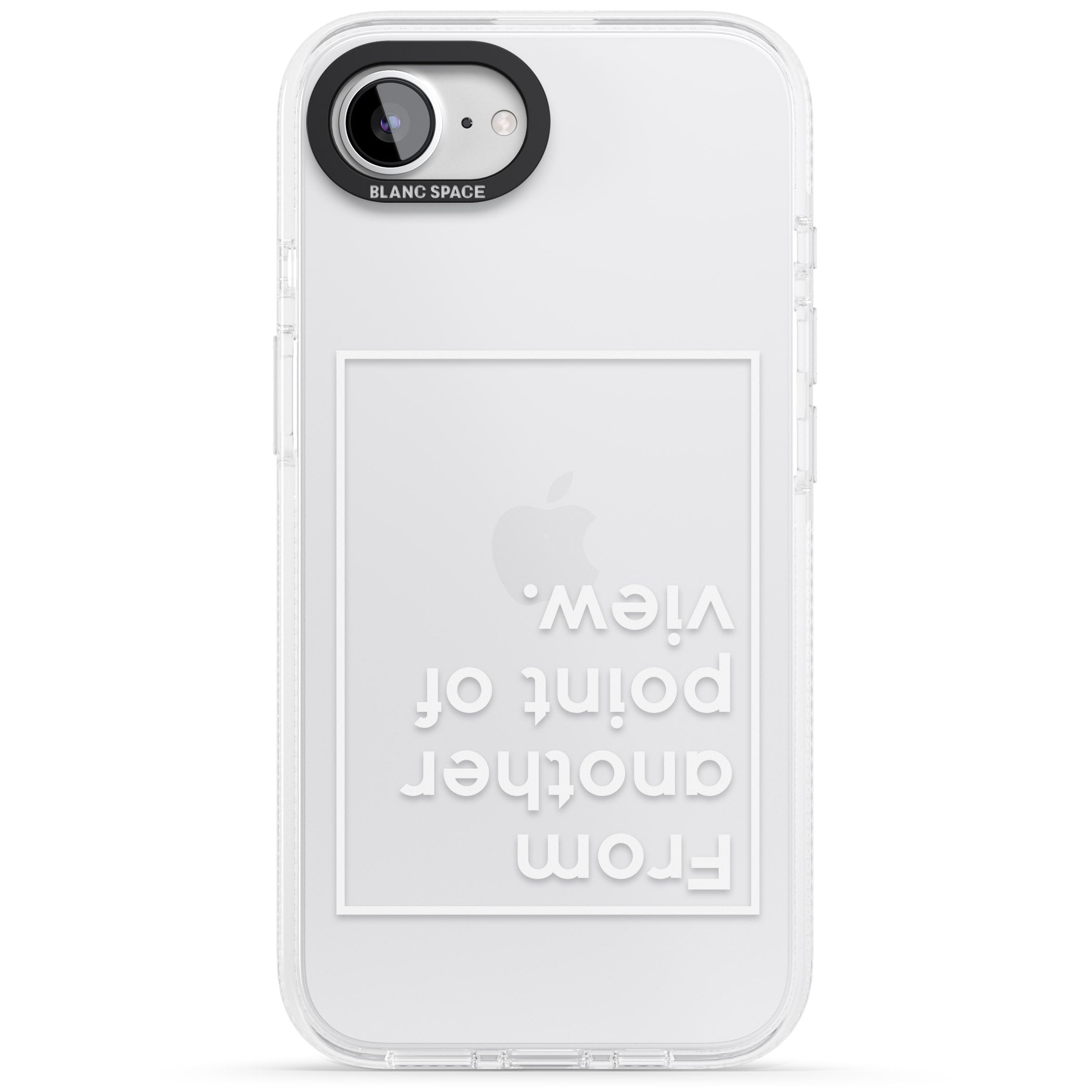 Another Point of View (White) iPhone 16e Clear Case Impact Air - Blanc Space