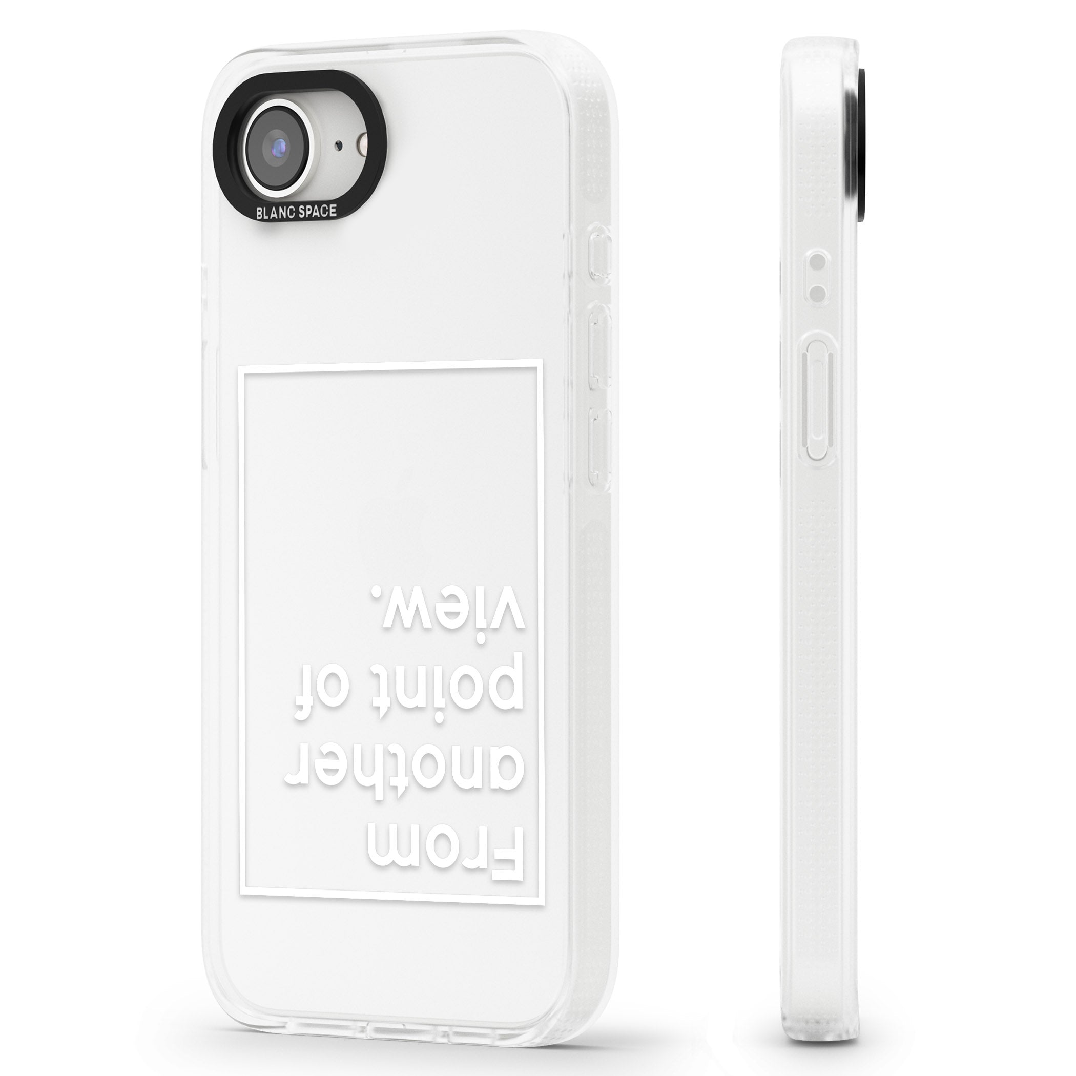 Another Point of View (White) iPhone 16e Clear Case Impact Air - Blanc Space
