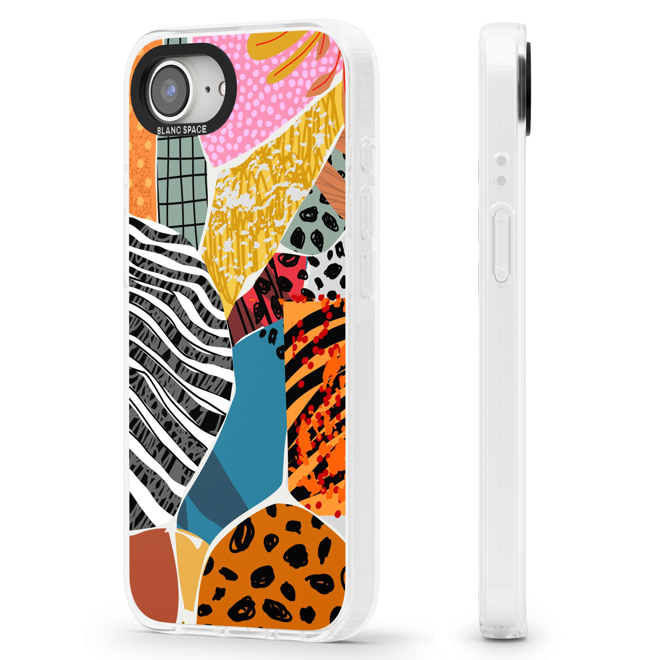 Print Passion iPhone 16e Clear Case Impact Air - Blanc Space
