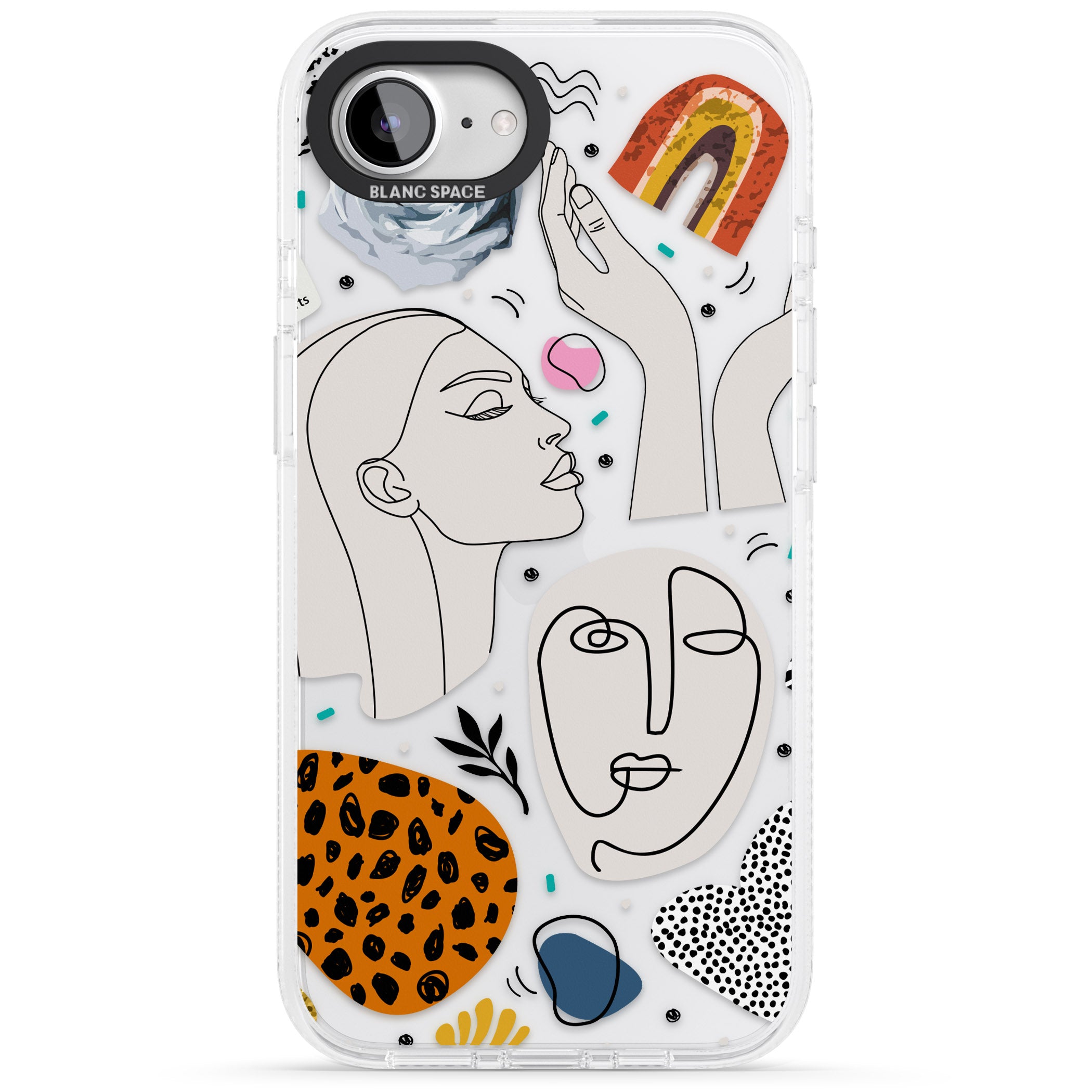 The Scrapbook Freak iPhone 16e Clear Case Impact Air - Blanc Space