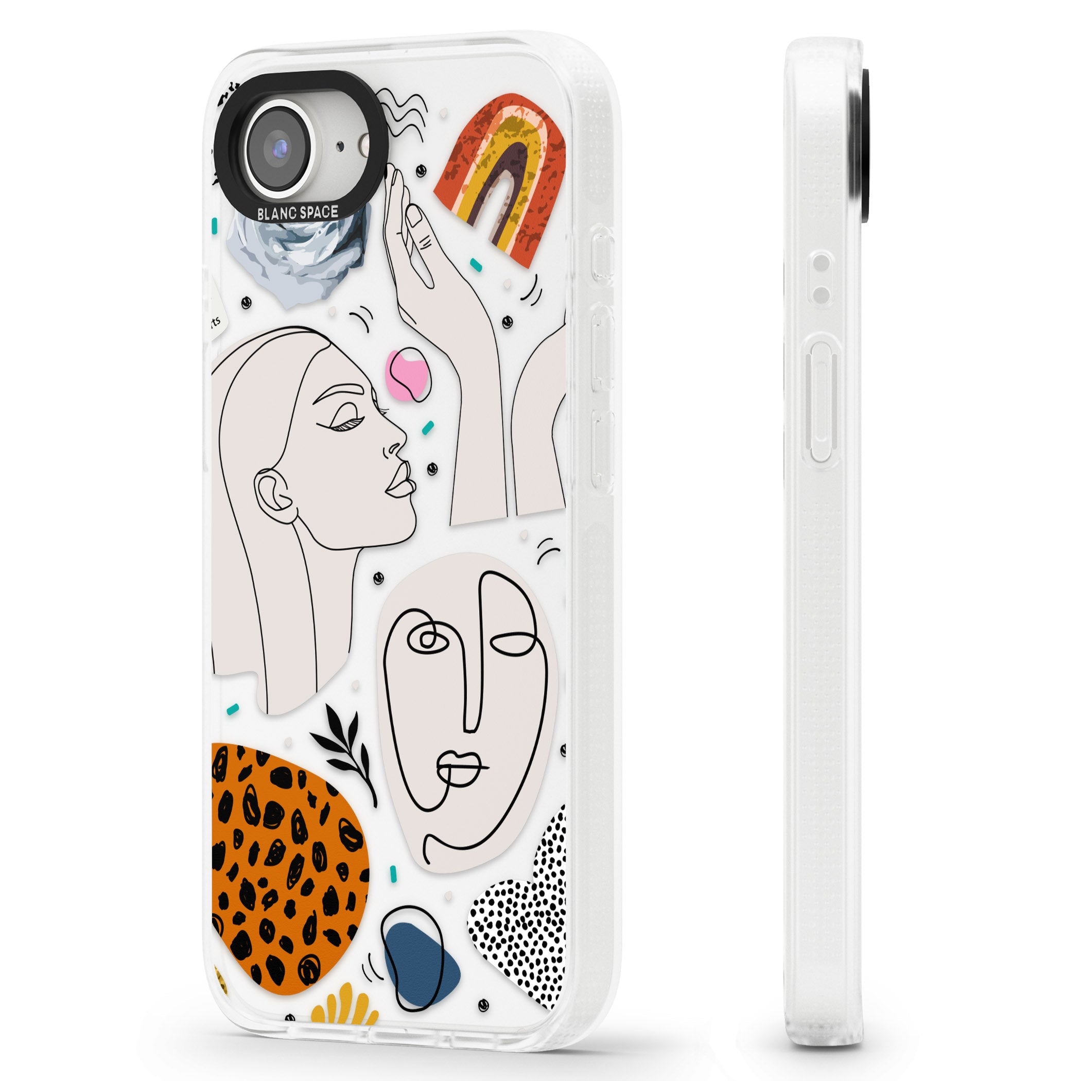 The Scrapbook Freak iPhone 16e Clear Case Impact Air - Blanc Space