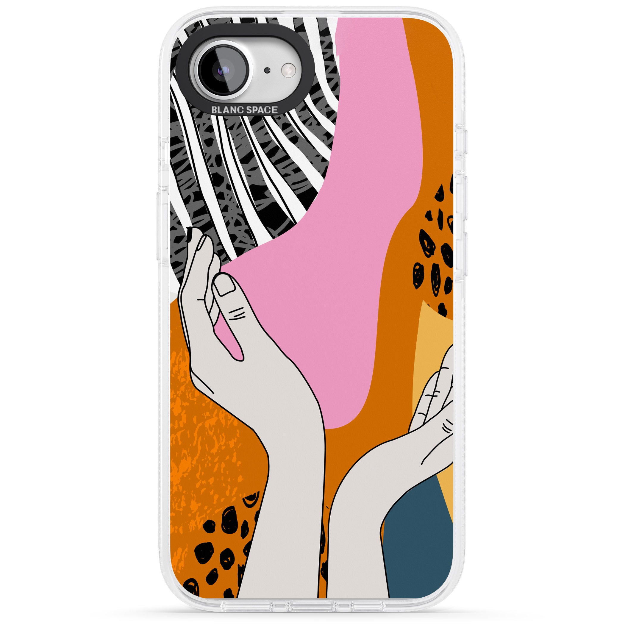 Catching Feels iPhone 16e Clear Case Impact Air - Blanc Space