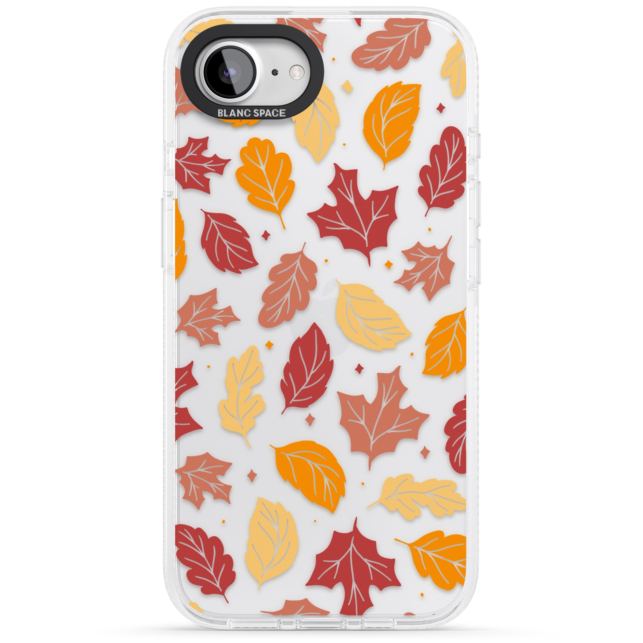 Autumn Leaves iPhone 16e Clear Case Impact Air - Blanc Space