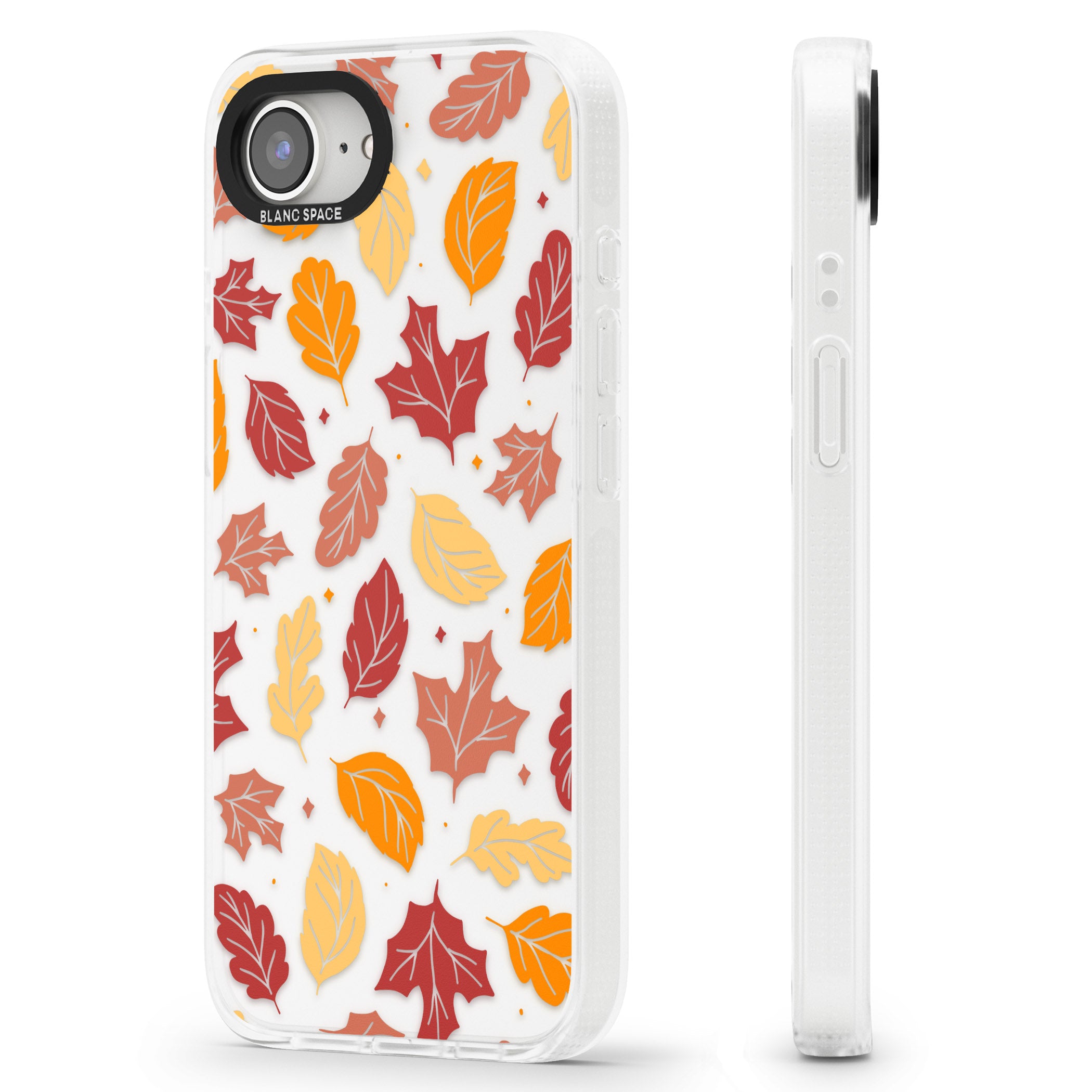 Autumn Leaves iPhone 16e Clear Case Impact Air - Blanc Space