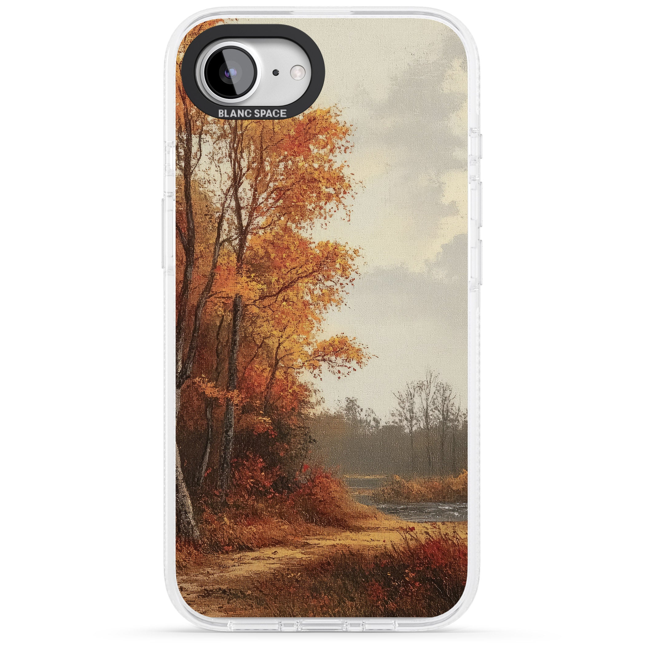 Vintage Autumn Oil Painting iPhone 16e Clear Case Impact Air - Blanc Space
