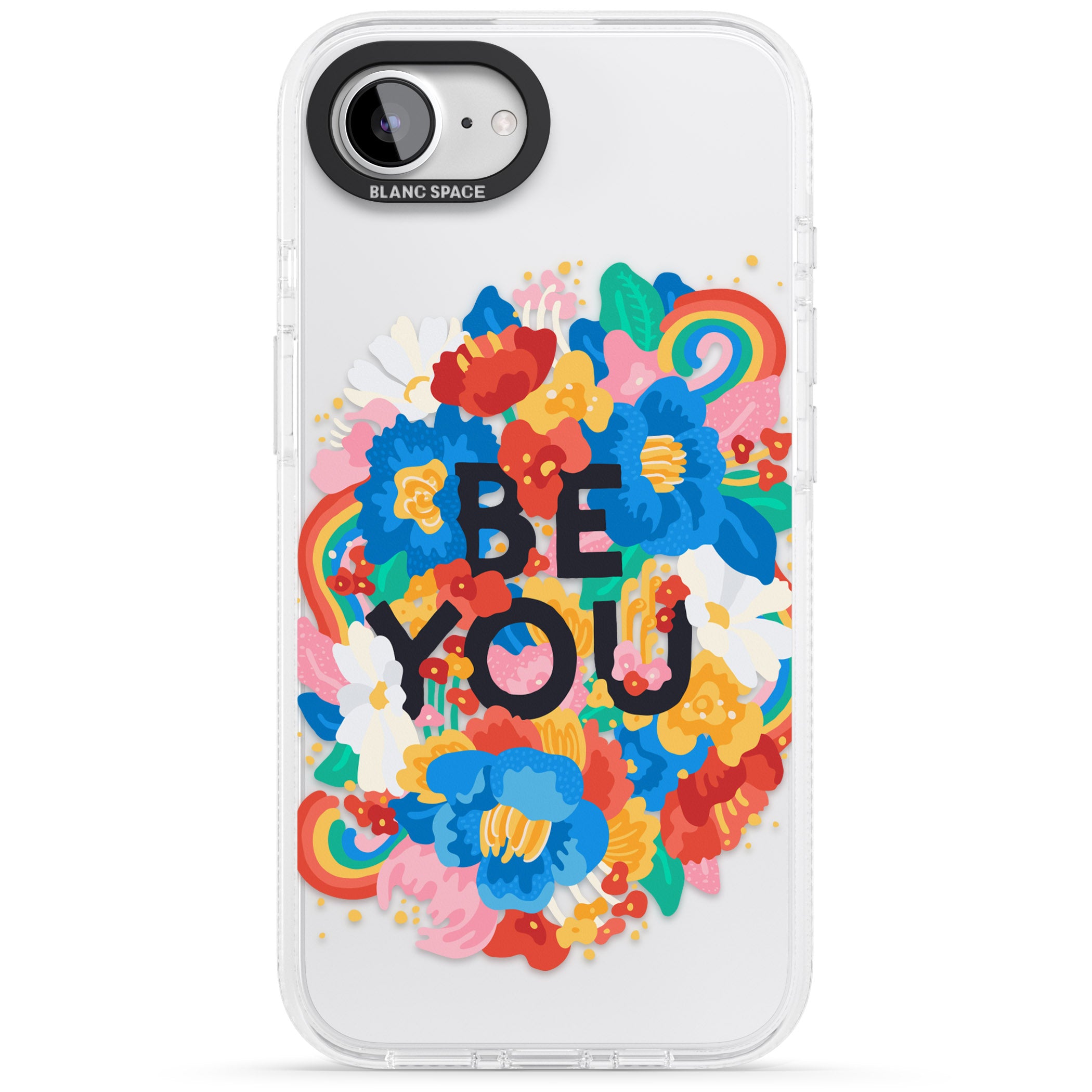 Be You iPhone 16e Clear Case Impact Air - Blanc Space