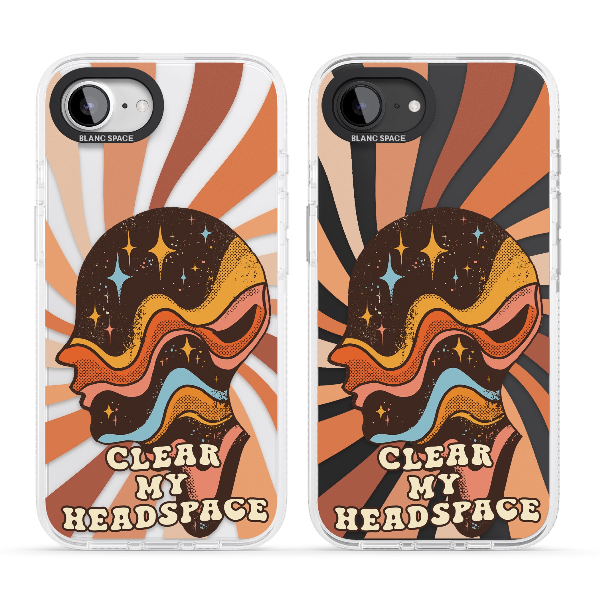 Clear My Headspace iPhone 16e Clear Case Impact Air - Blanc Space