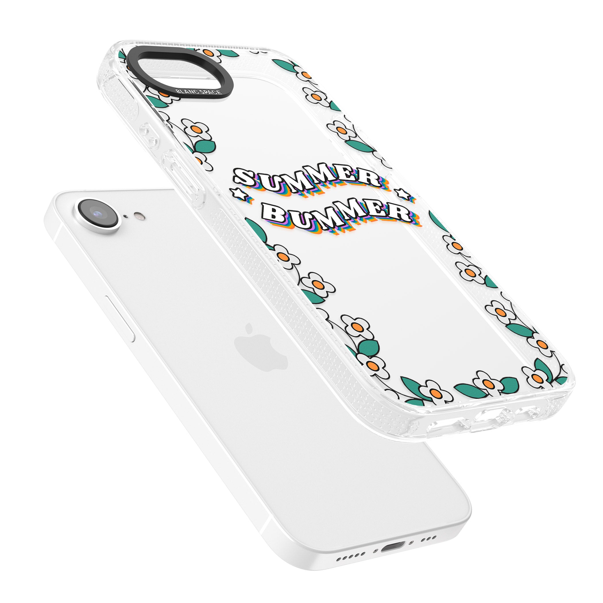 Summer Bummer iPhone 16e Clear Case Impact Air - Blanc Space