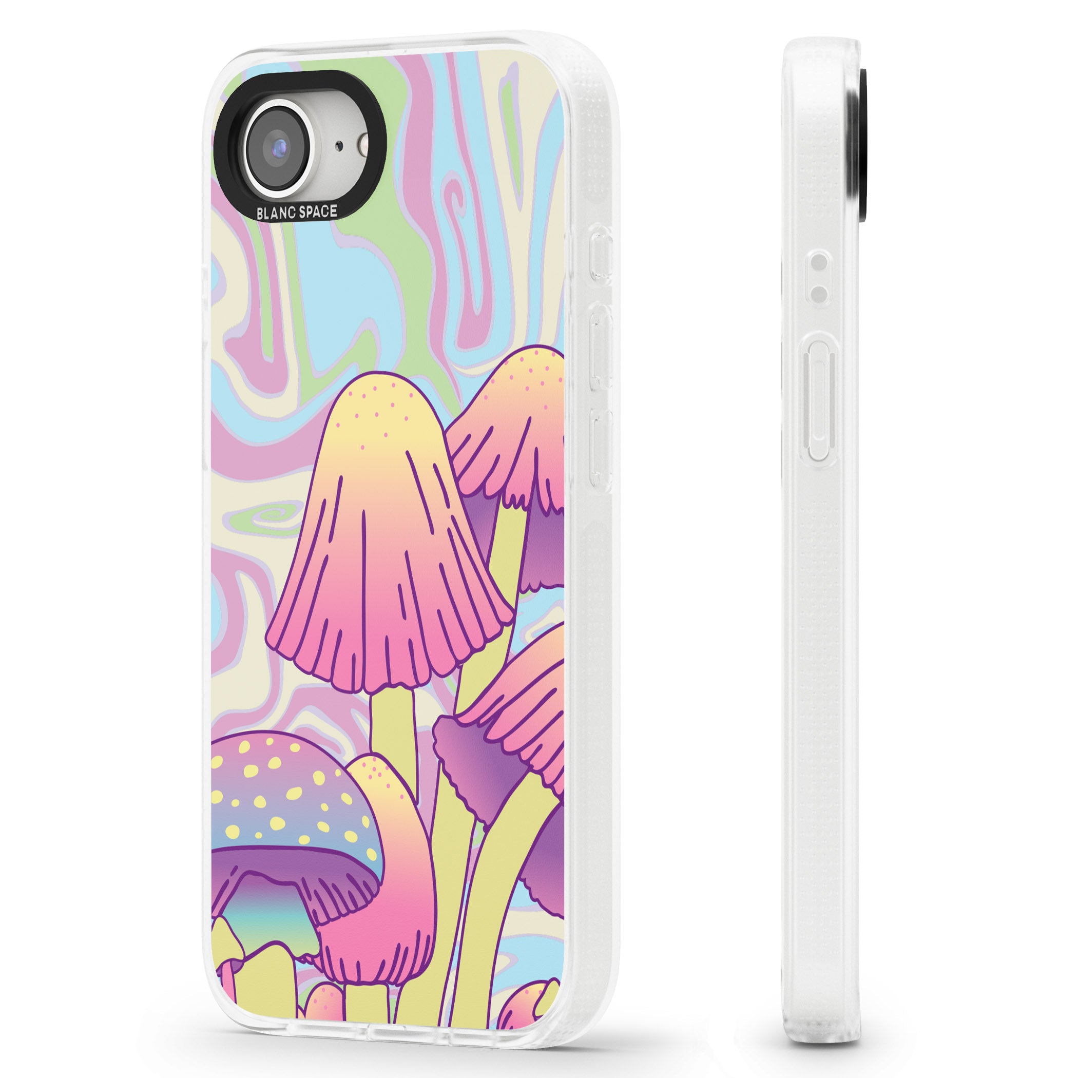 Shroomin' iPhone 16e Clear Case Impact Air - Blanc Space